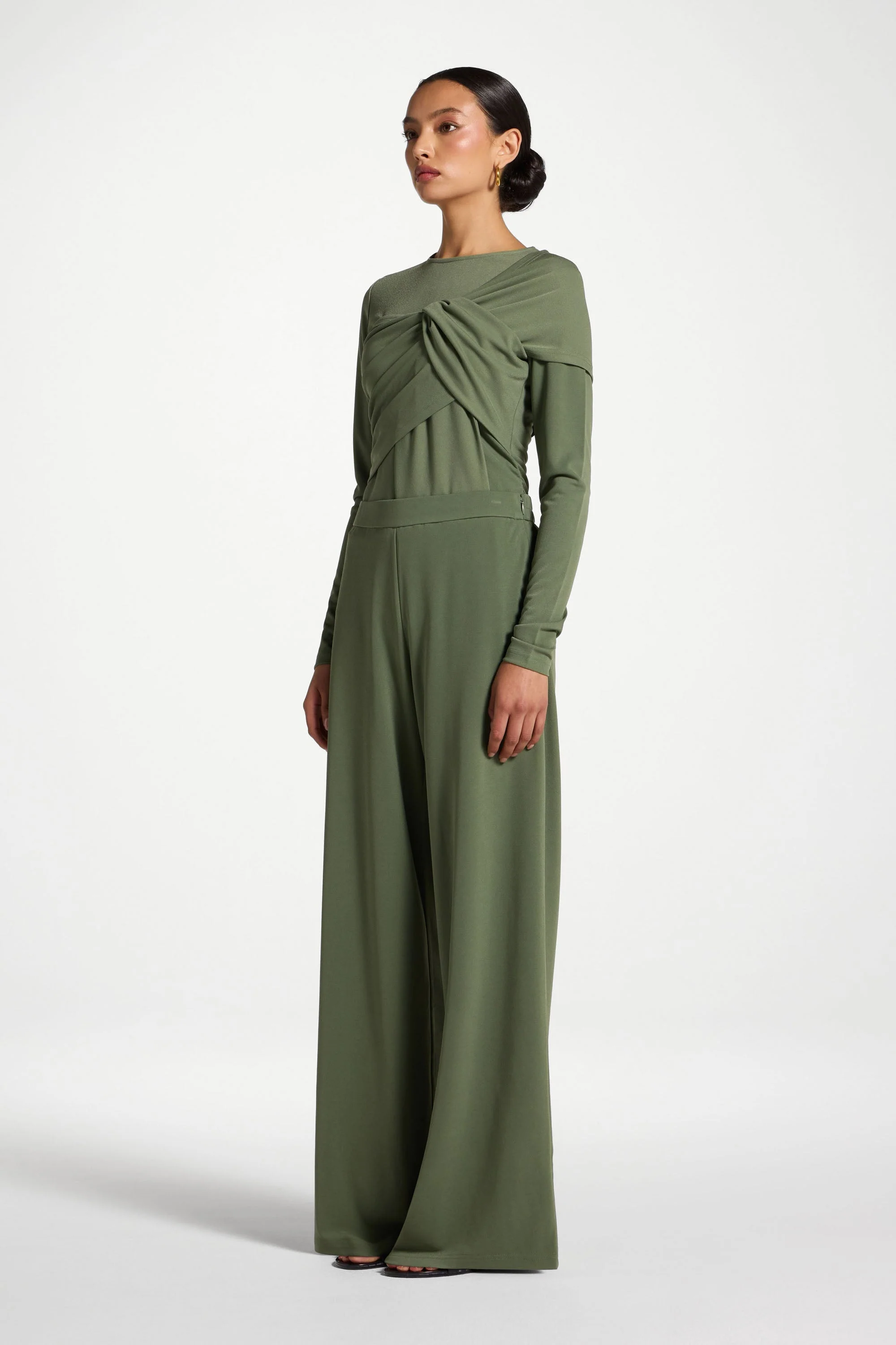 Signature Stretch Pants - Basil - Image 3