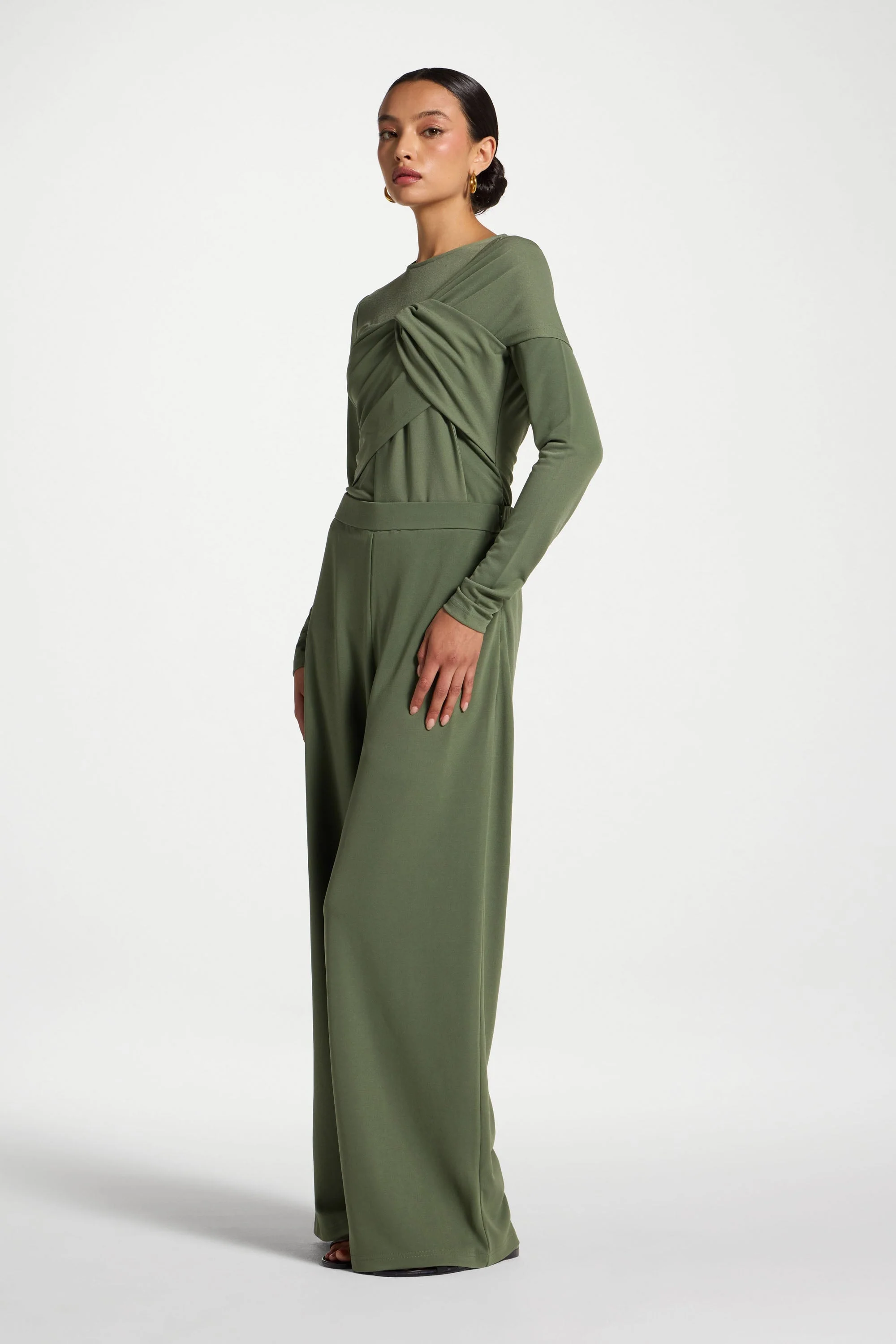 Signature Stretch Pants - Basil - Image 4
