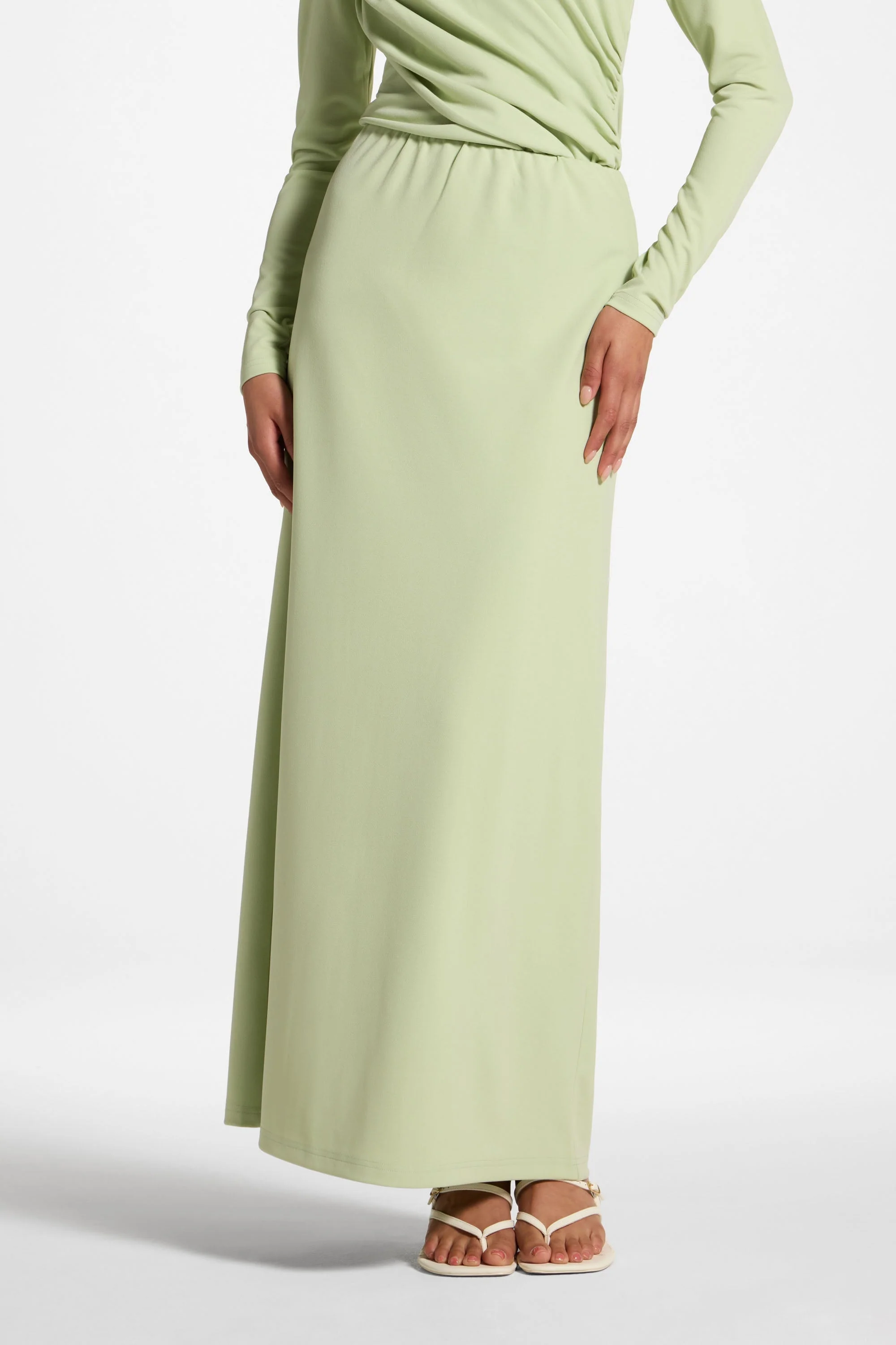 Signature Stretch Skirt - Spring Green - Image 2