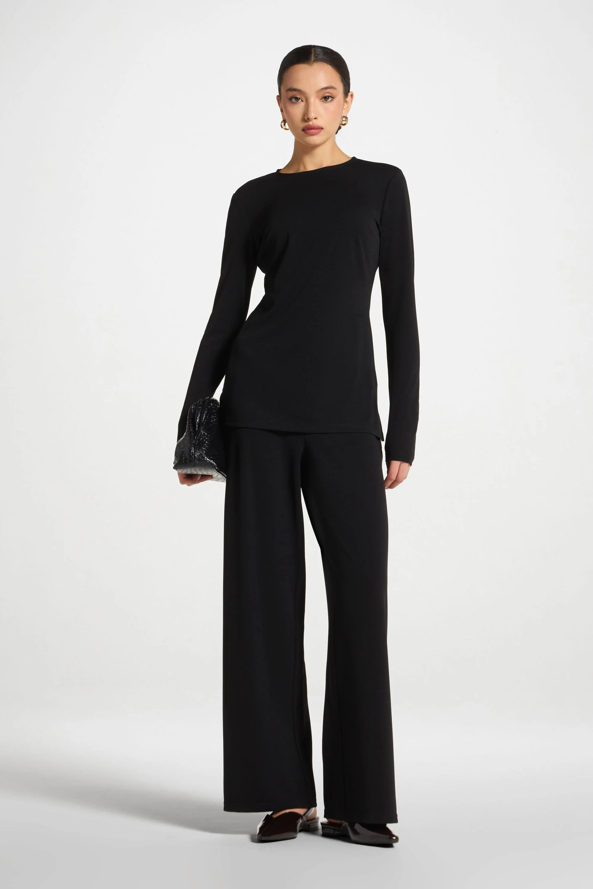 Signature Stretch Top - Black - Image 2