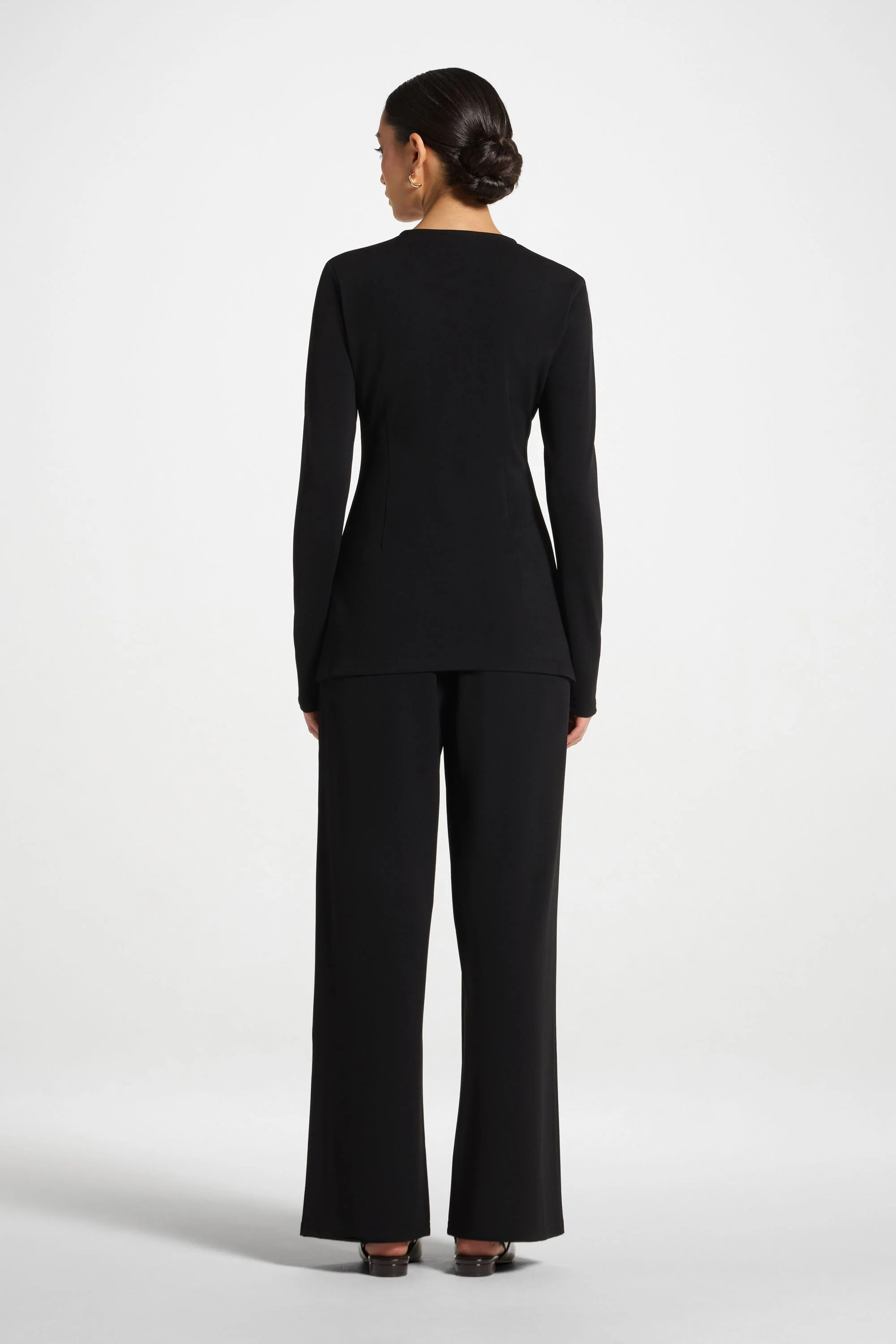 Signature Stretch Top - Black - Image 5