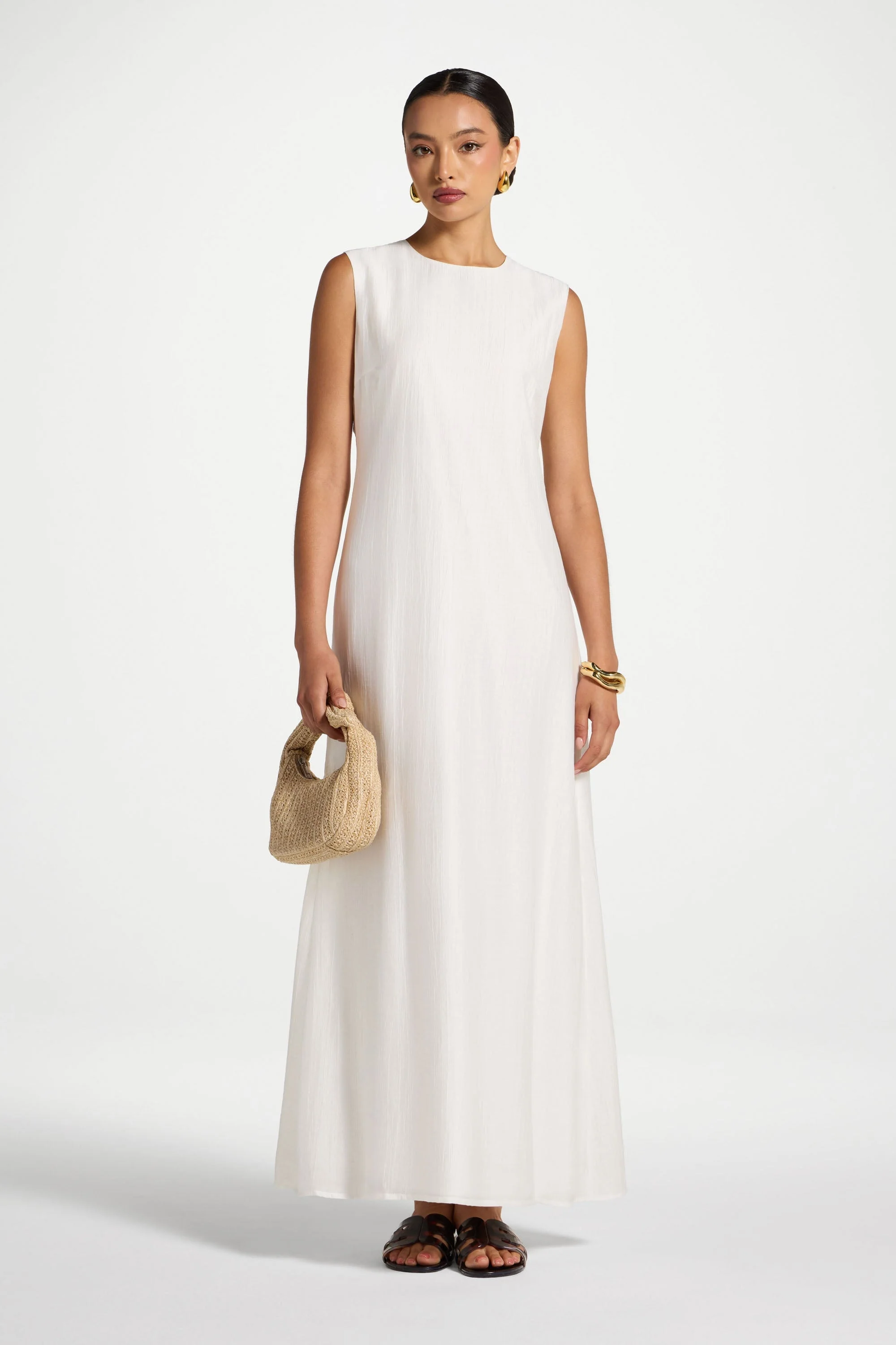 Sleeveless Tencel Maxi Dress