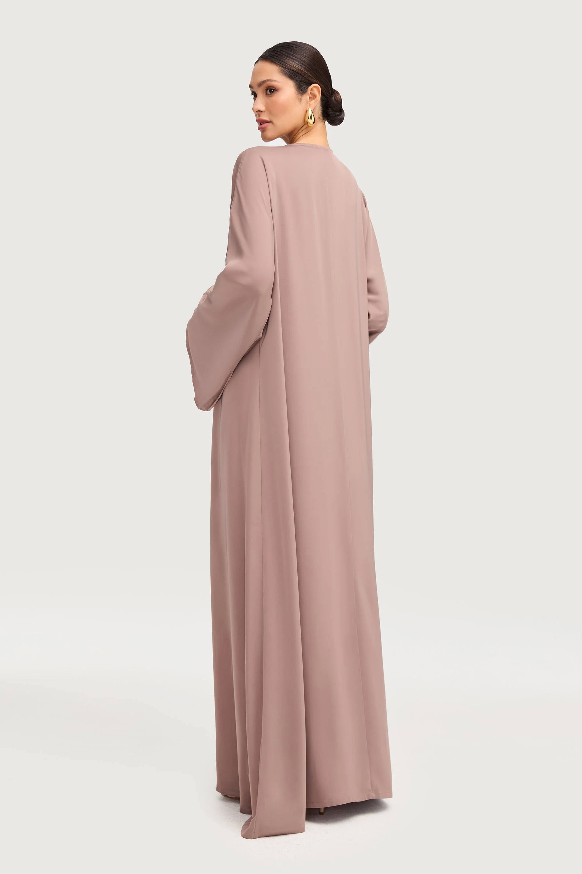 Sofia Open Abaya - Truffle - Image 4