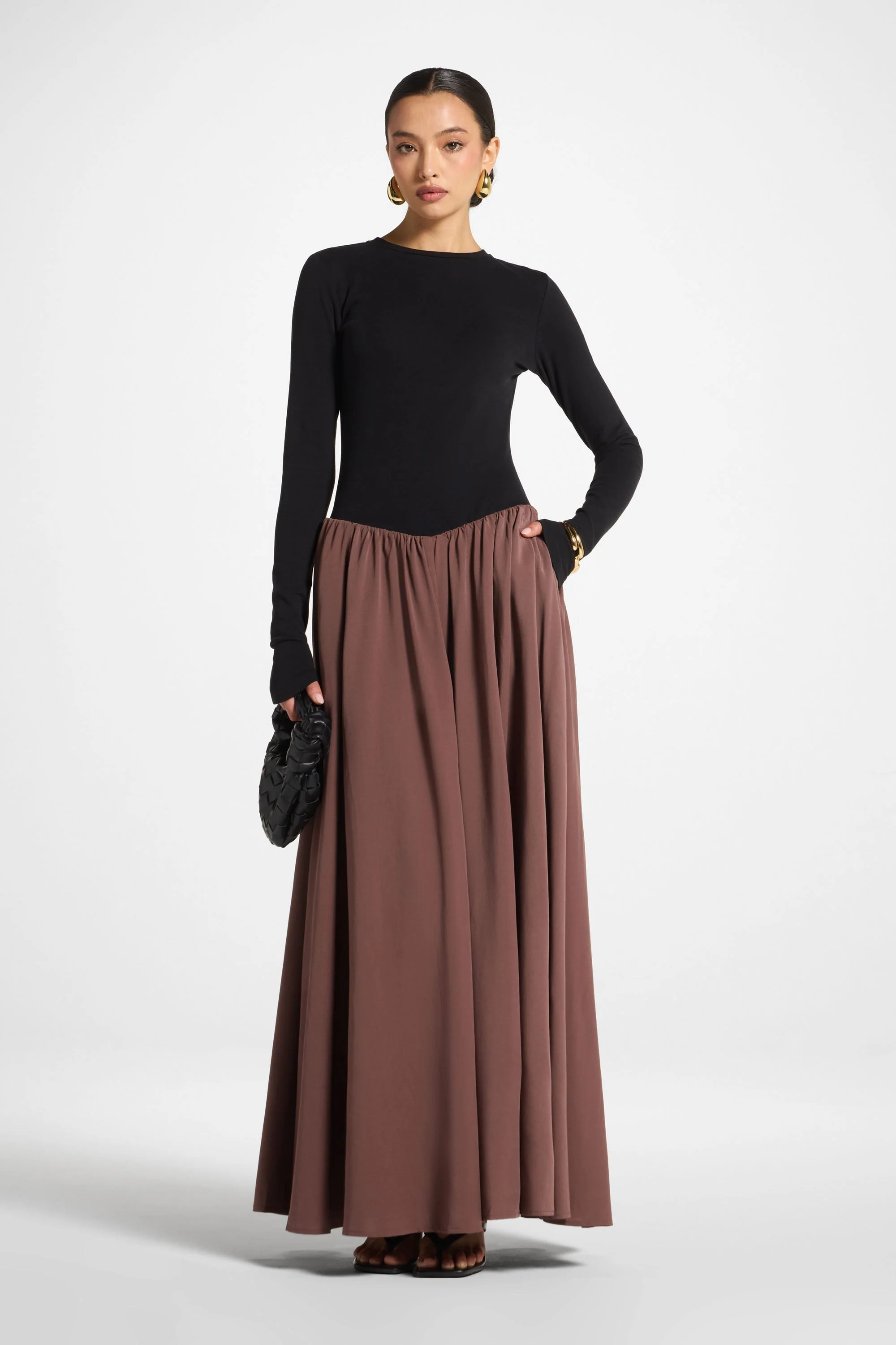 Stella Maxi Dress - Black Coffee
