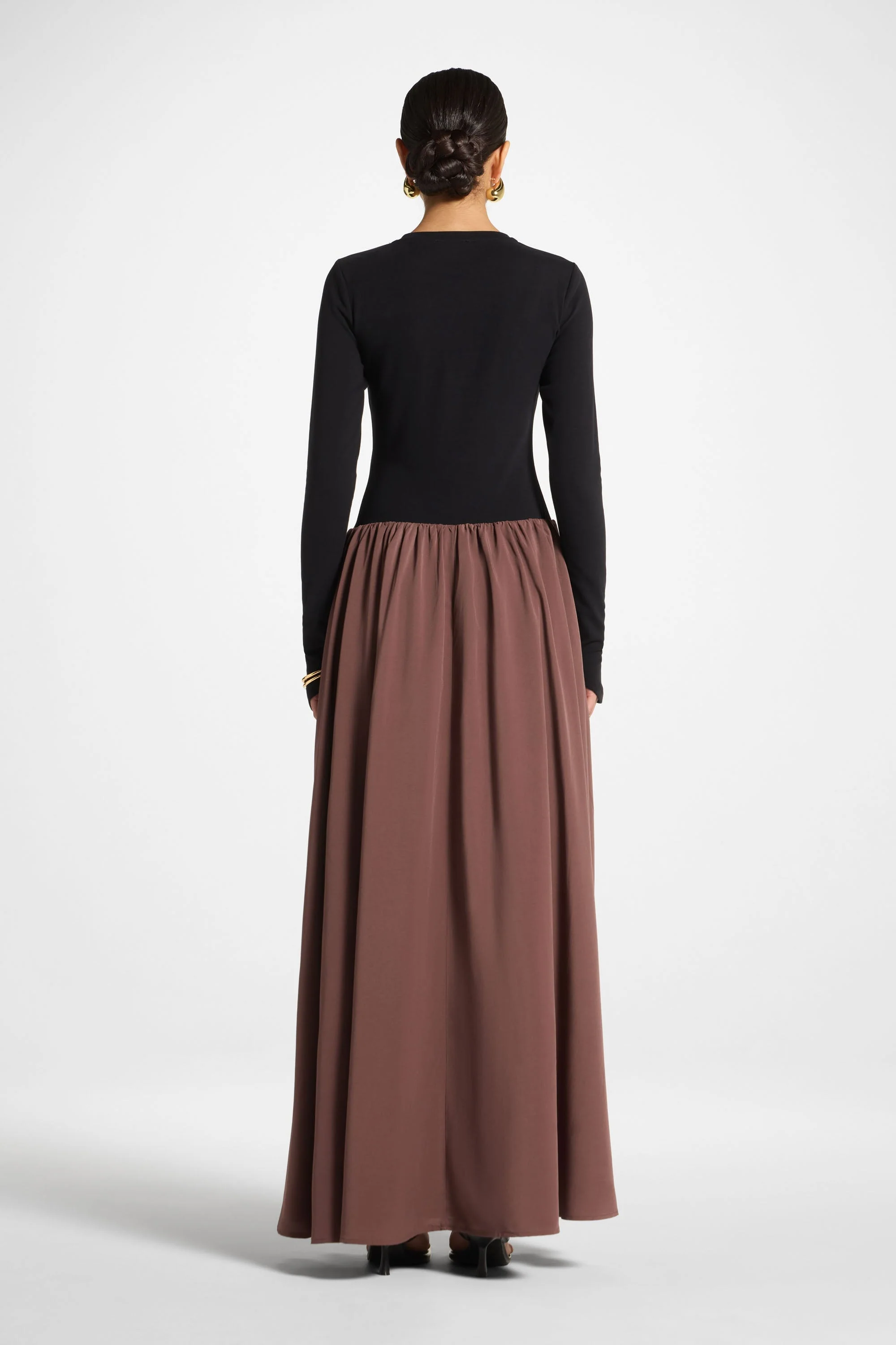Stella Maxi Dress - Black Coffee - Image 6