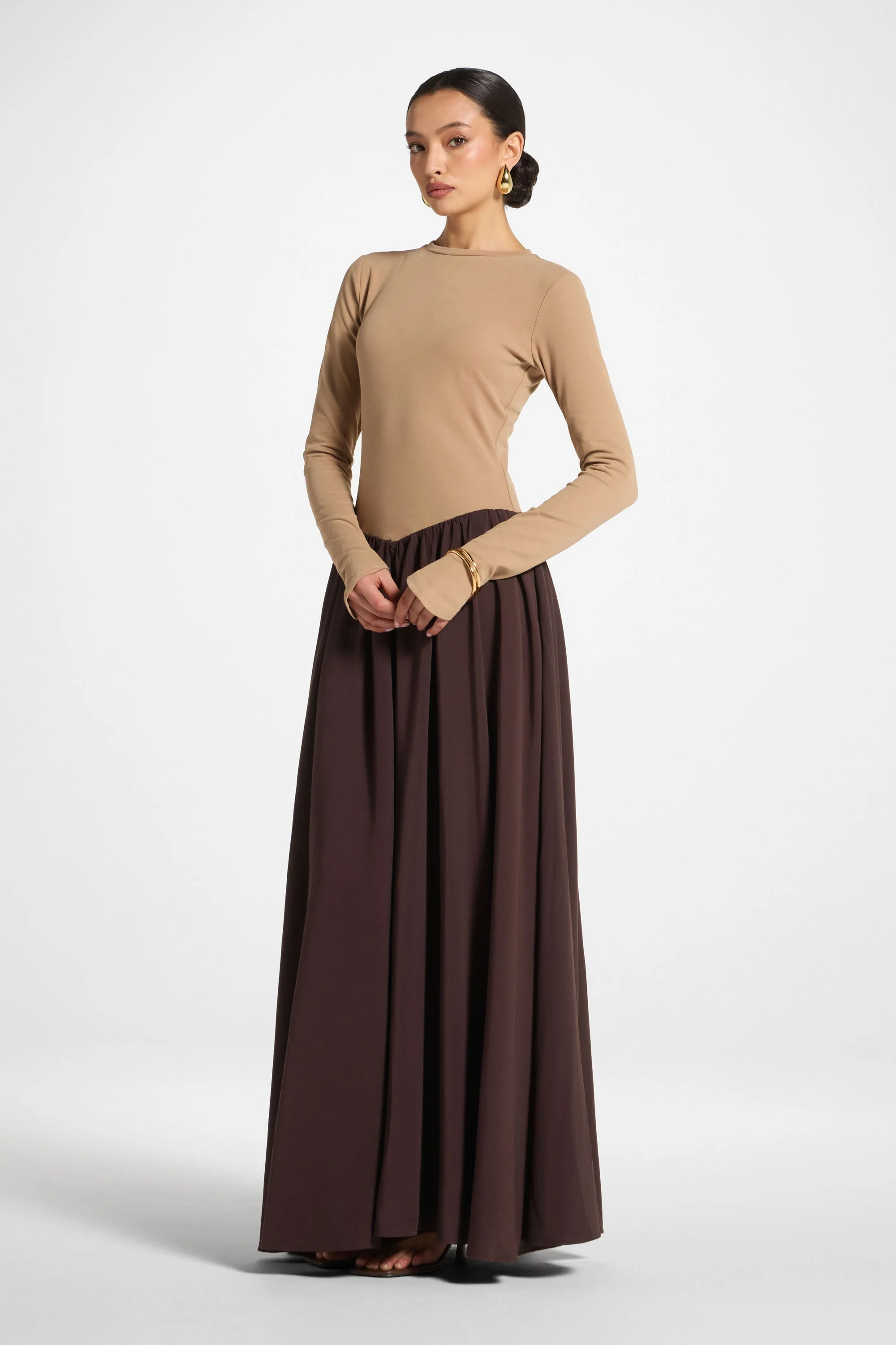 Stella Maxi Dress - Mocha Latte - Image 4