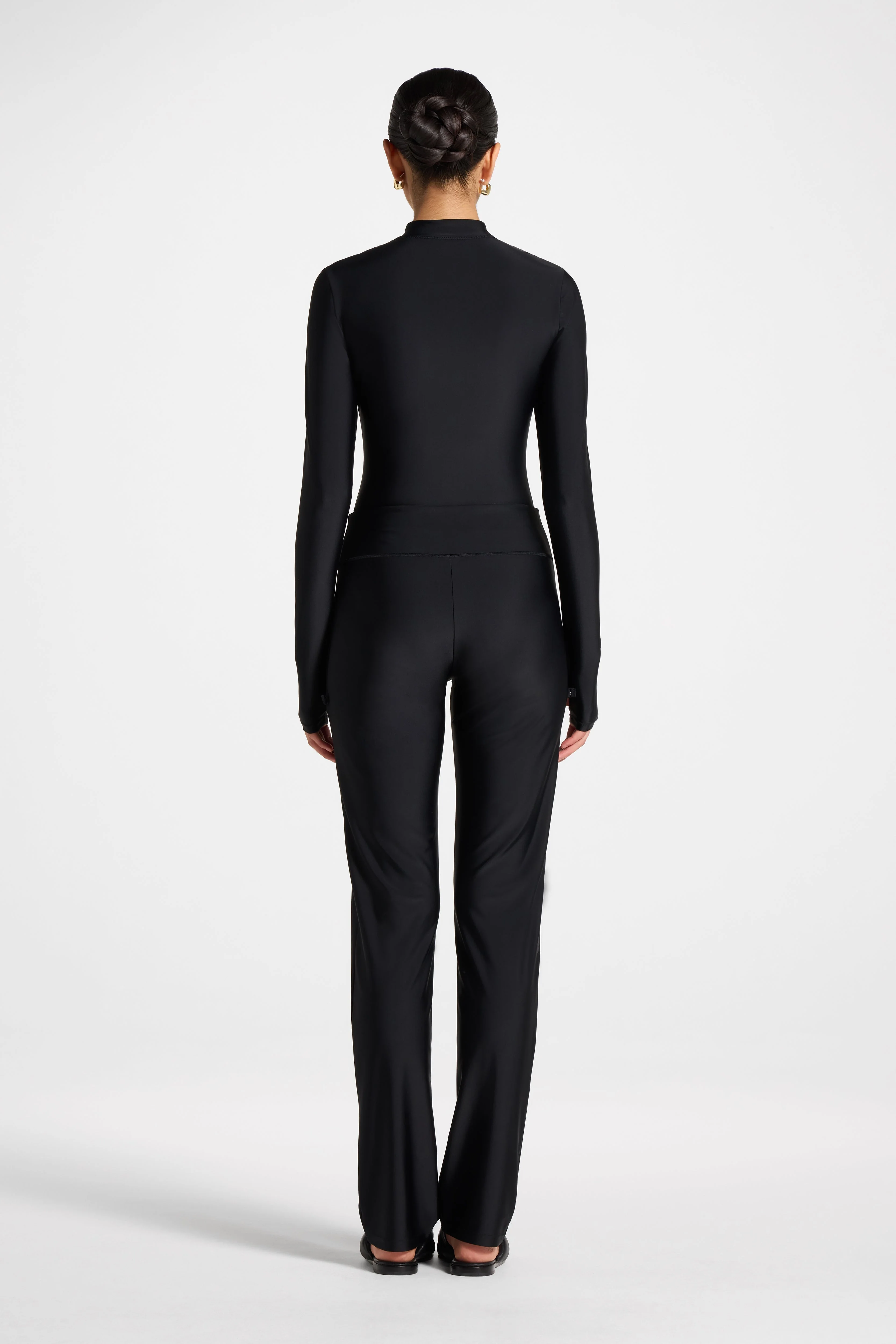 Straight Leg Swim Pants - Black - Image 7