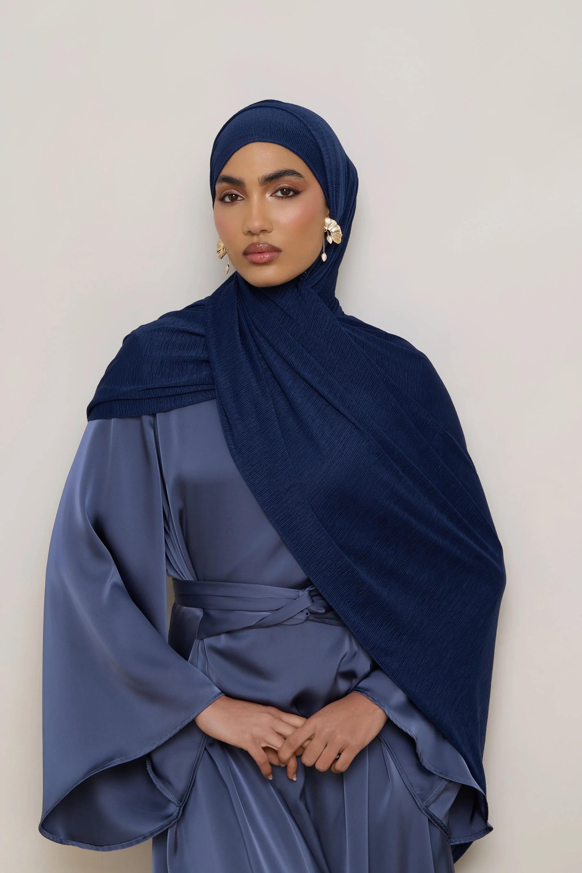 Stretch Stripe Hijab - Twilight - Image 6