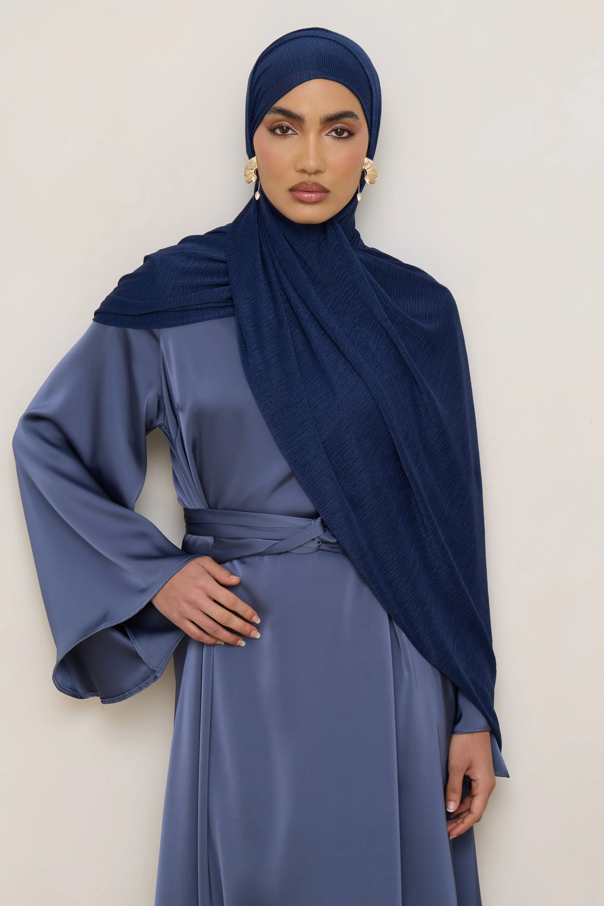 Stretch Stripe Hijab - Twilight - Image 8