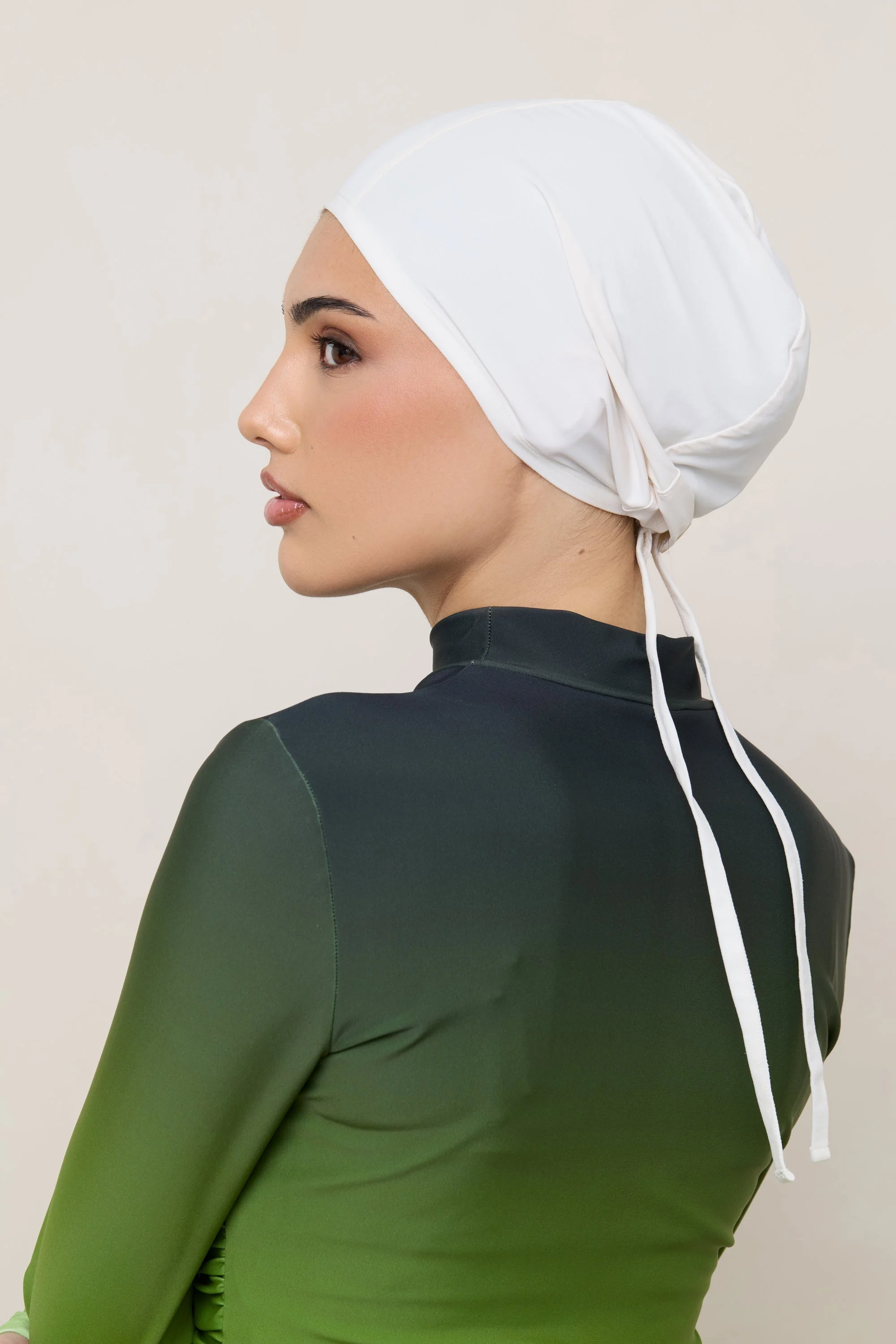 Swim Hijab & Cap Set - Salted Rose - Image 10