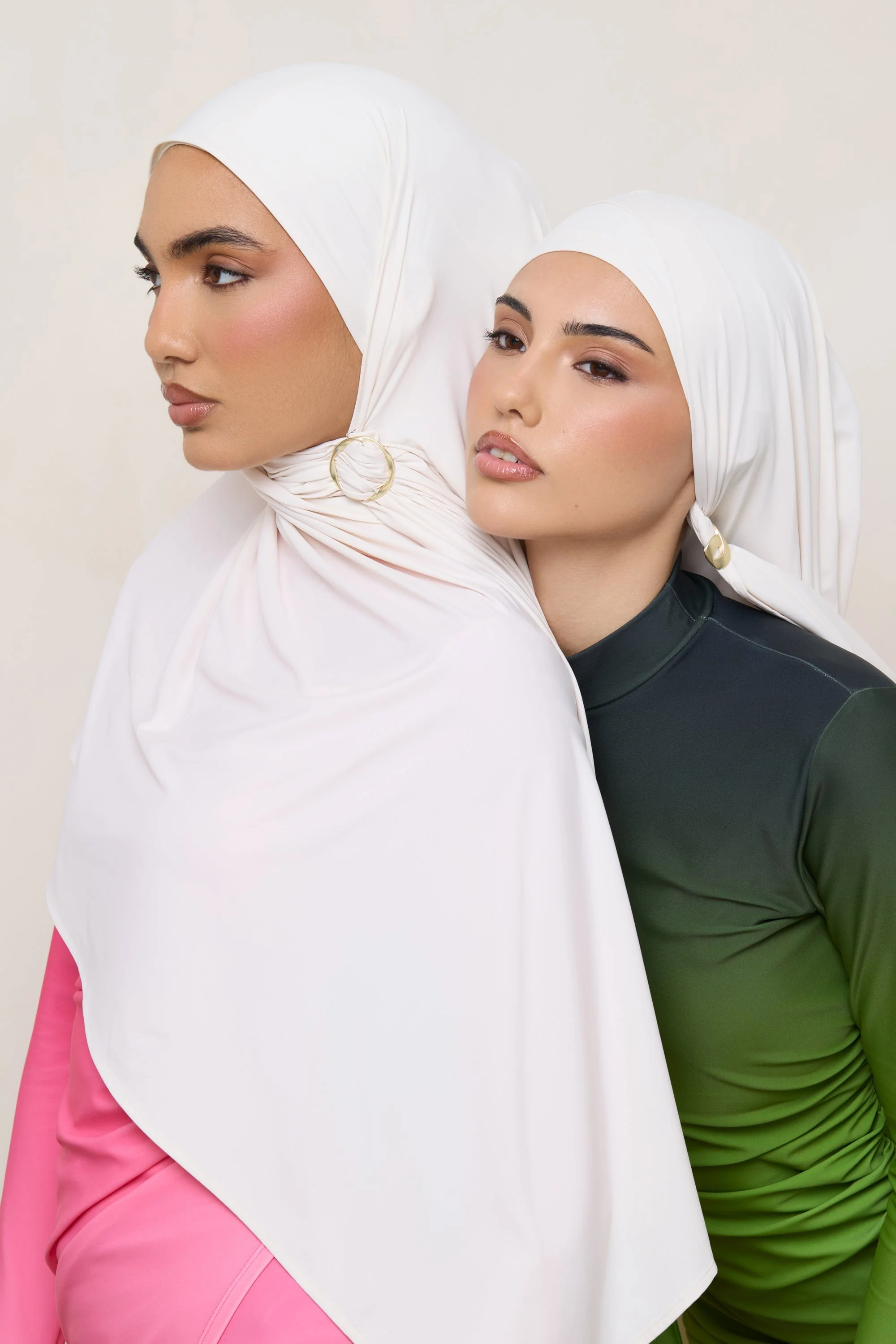 Swim Hijab & Cap Set - Salted Rose - Image 3