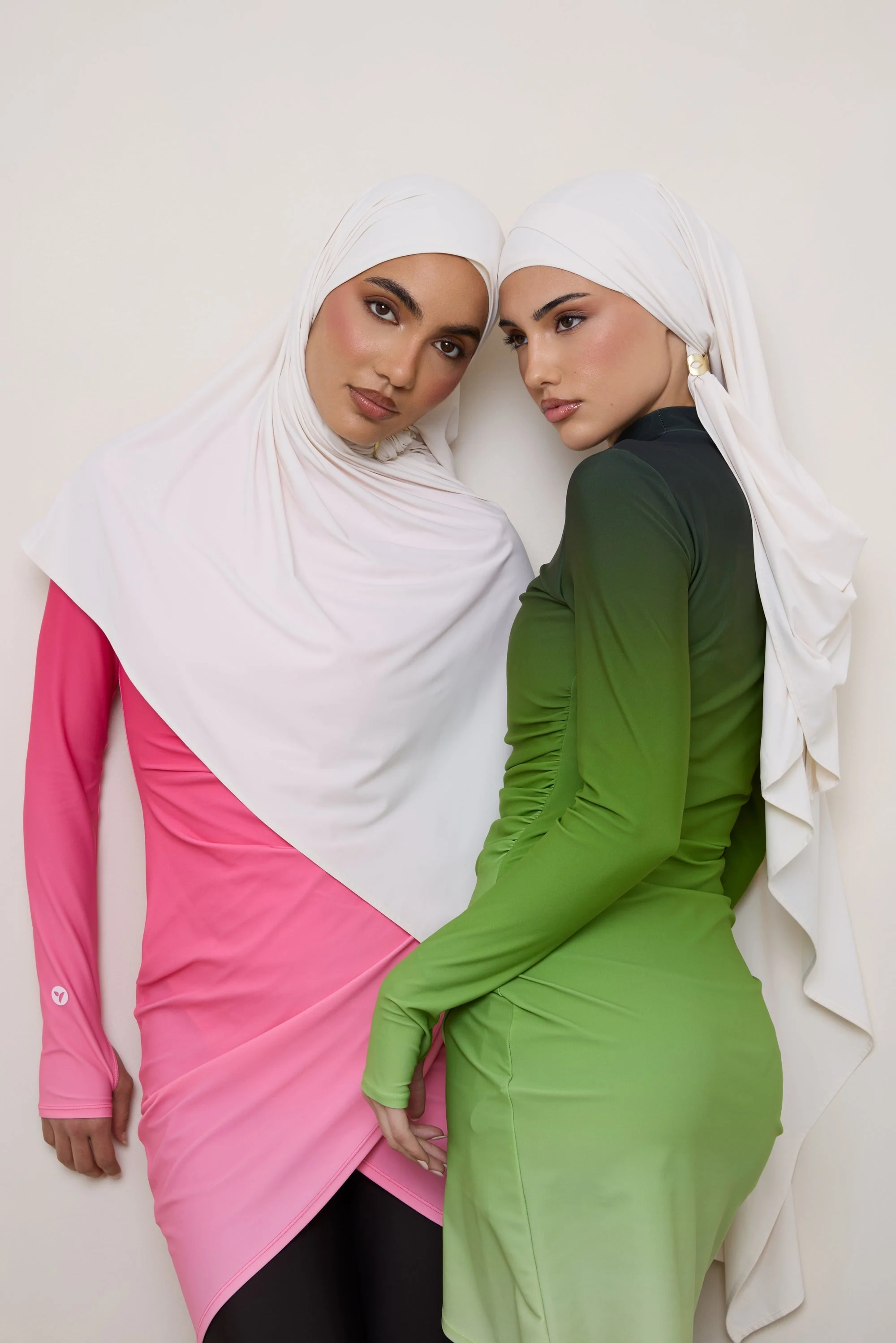 Swim Hijab & Cap Set - Salted Rose - Image 5