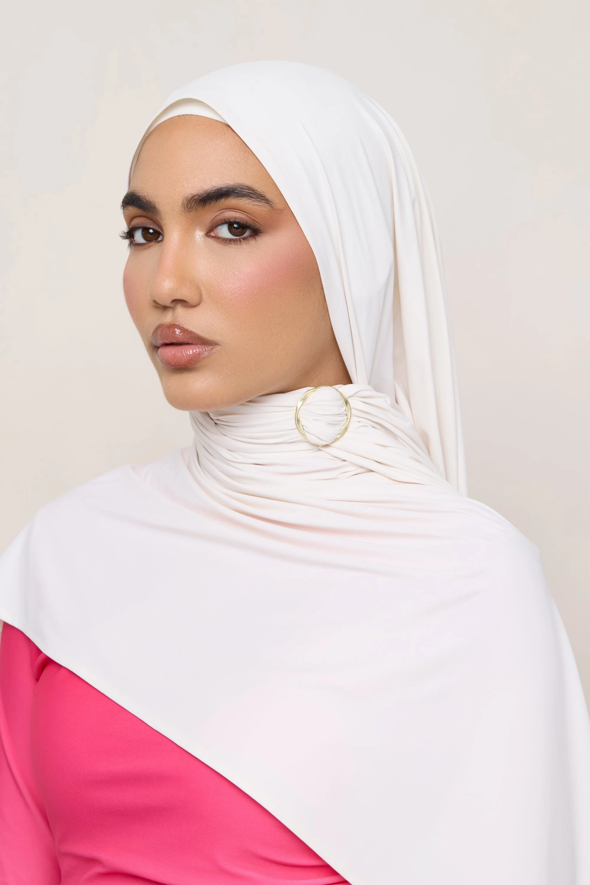 Swim Hijab & Cap Set - Salted Rose - Image 6