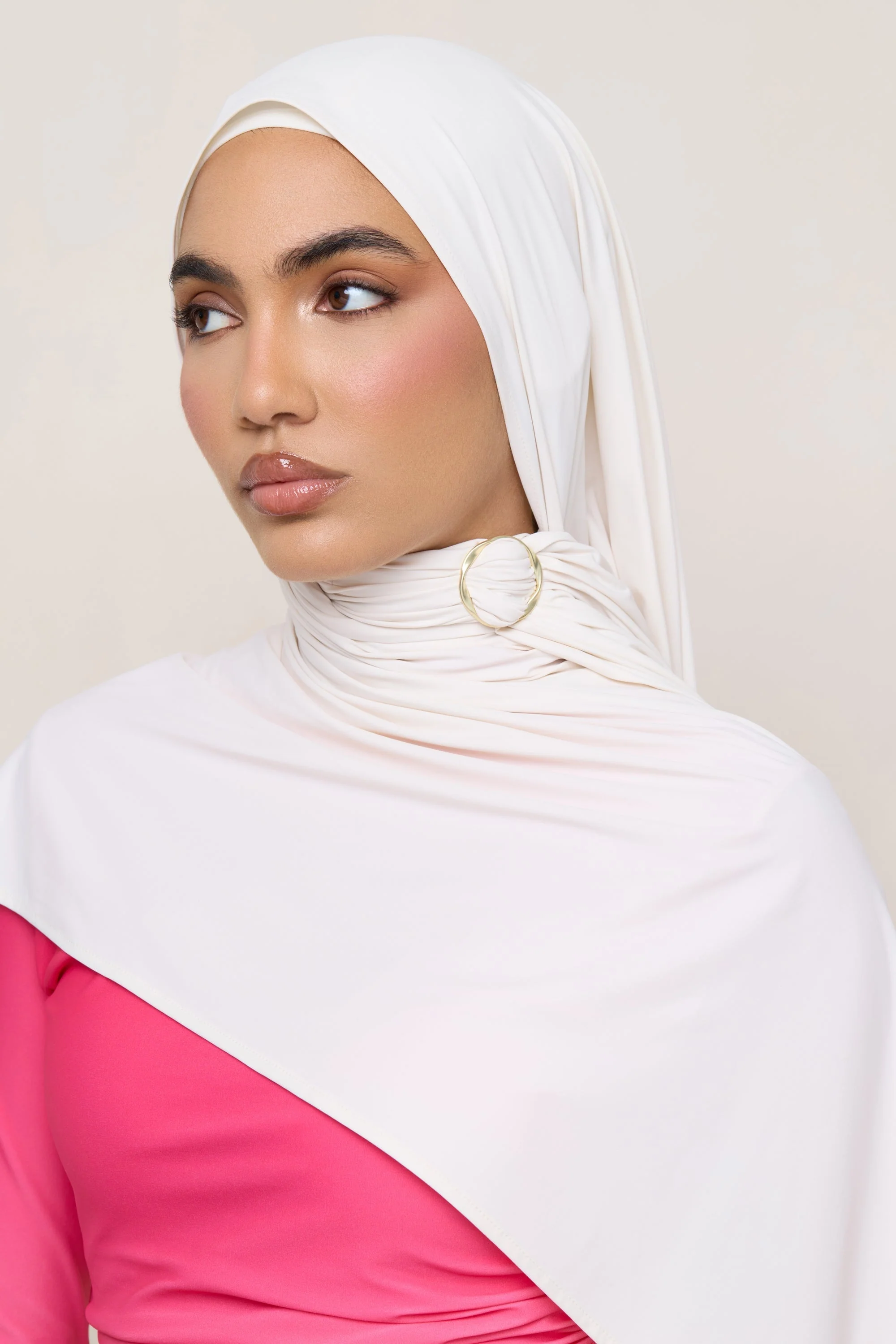 Swim Hijab & Cap Set - Salted Rose - Image 7