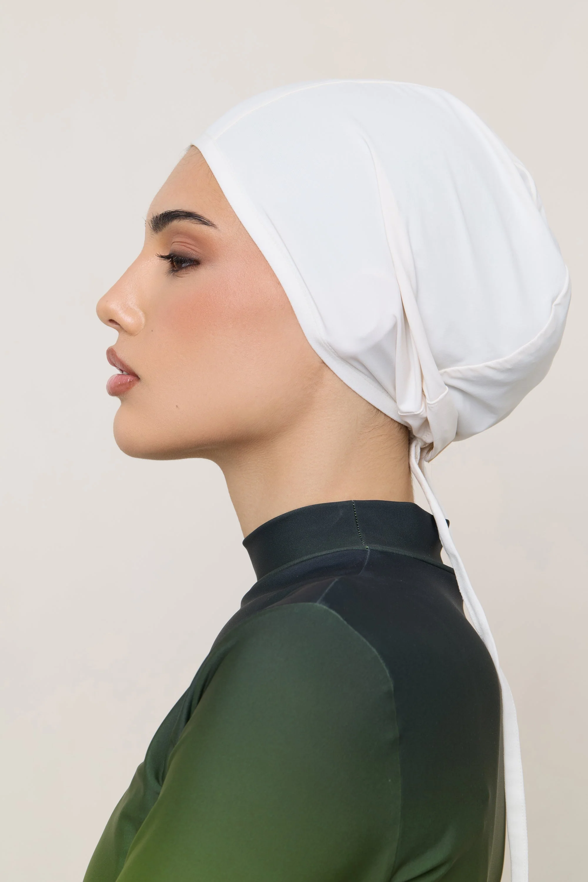 Swim Hijab & Cap Set - Salted Rose - Image 9
