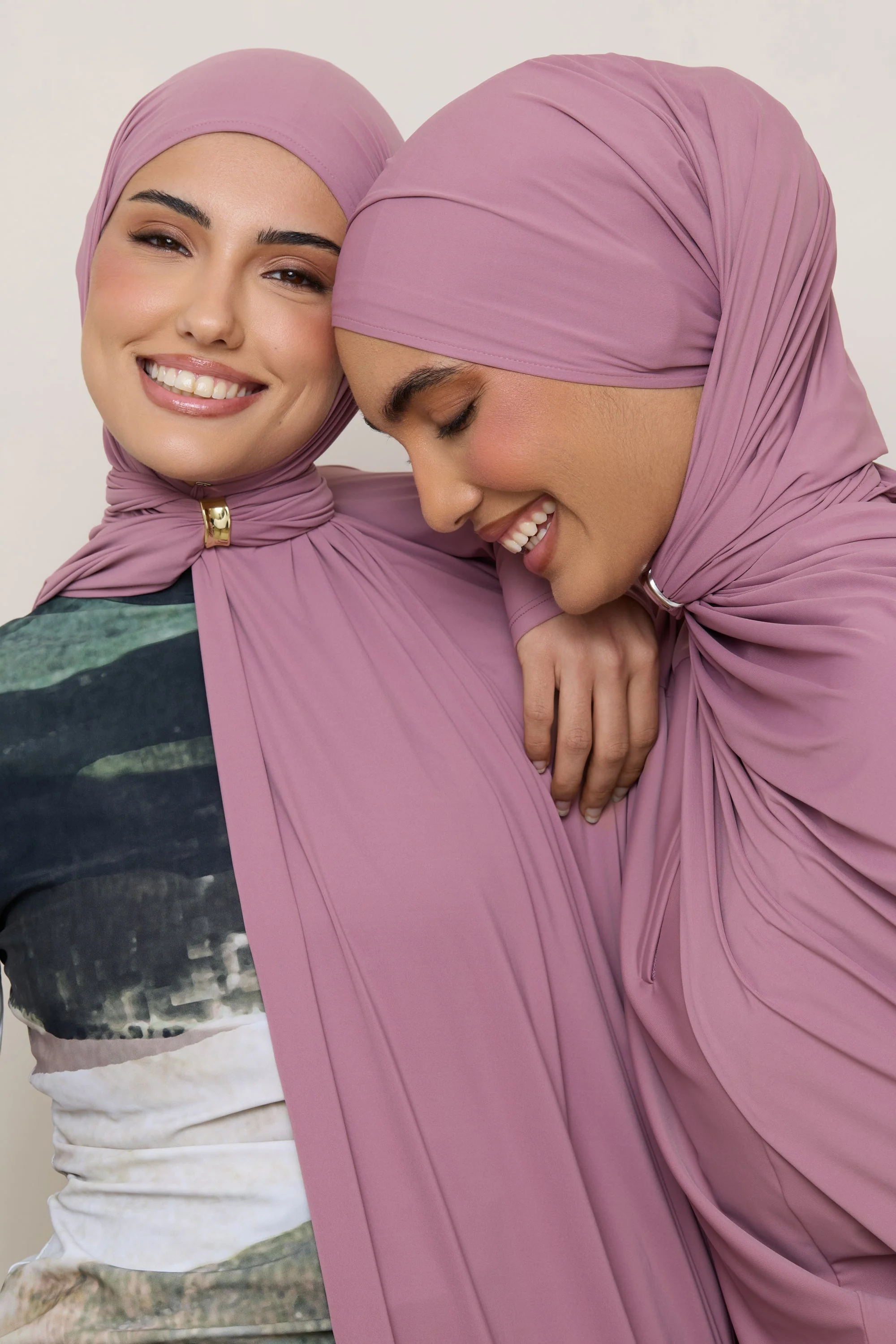 Swim Hijab & Cap Set - Wistful Mauve - Image 3