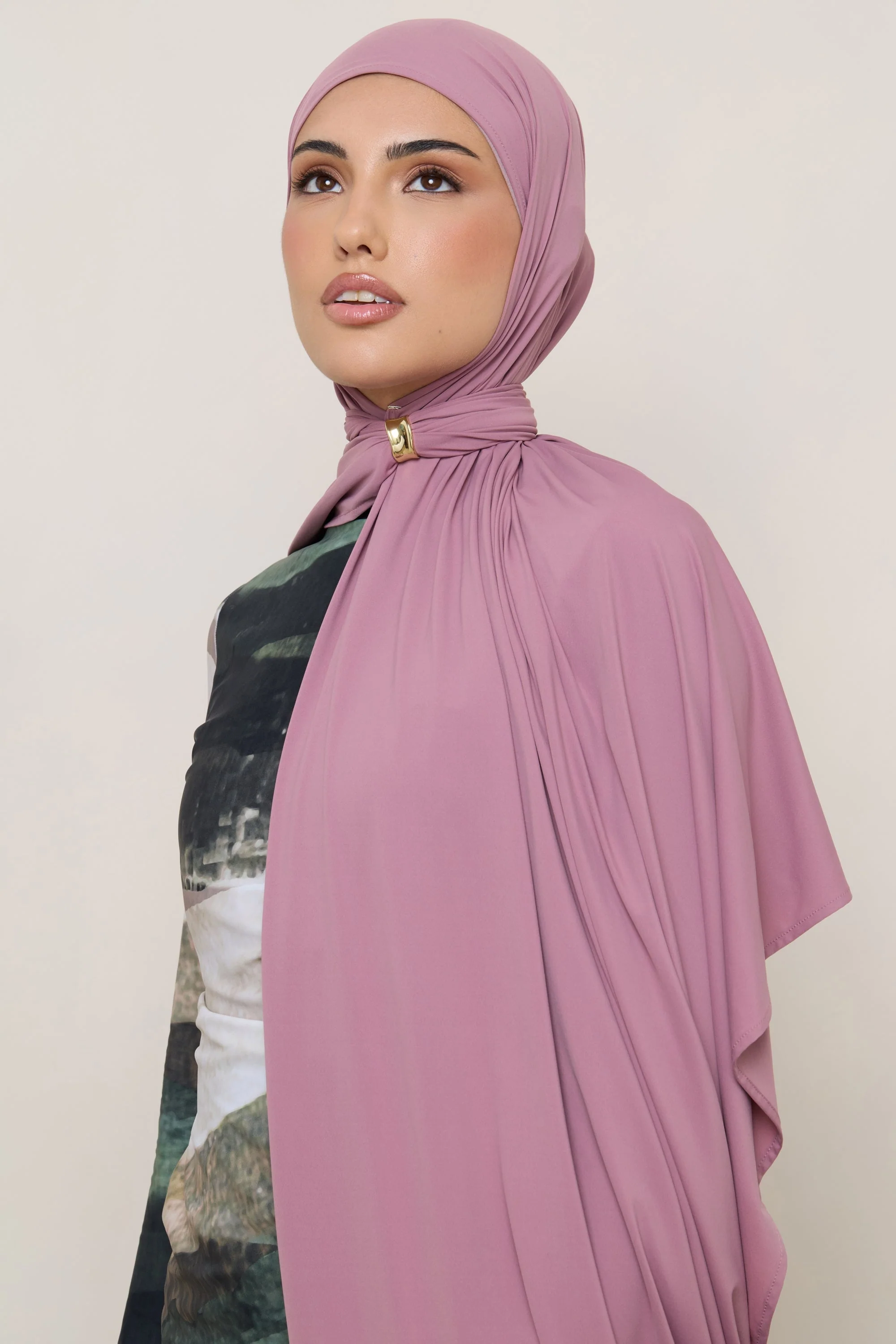 Swim Hijab & Cap Set - Wistful Mauve - Image 8