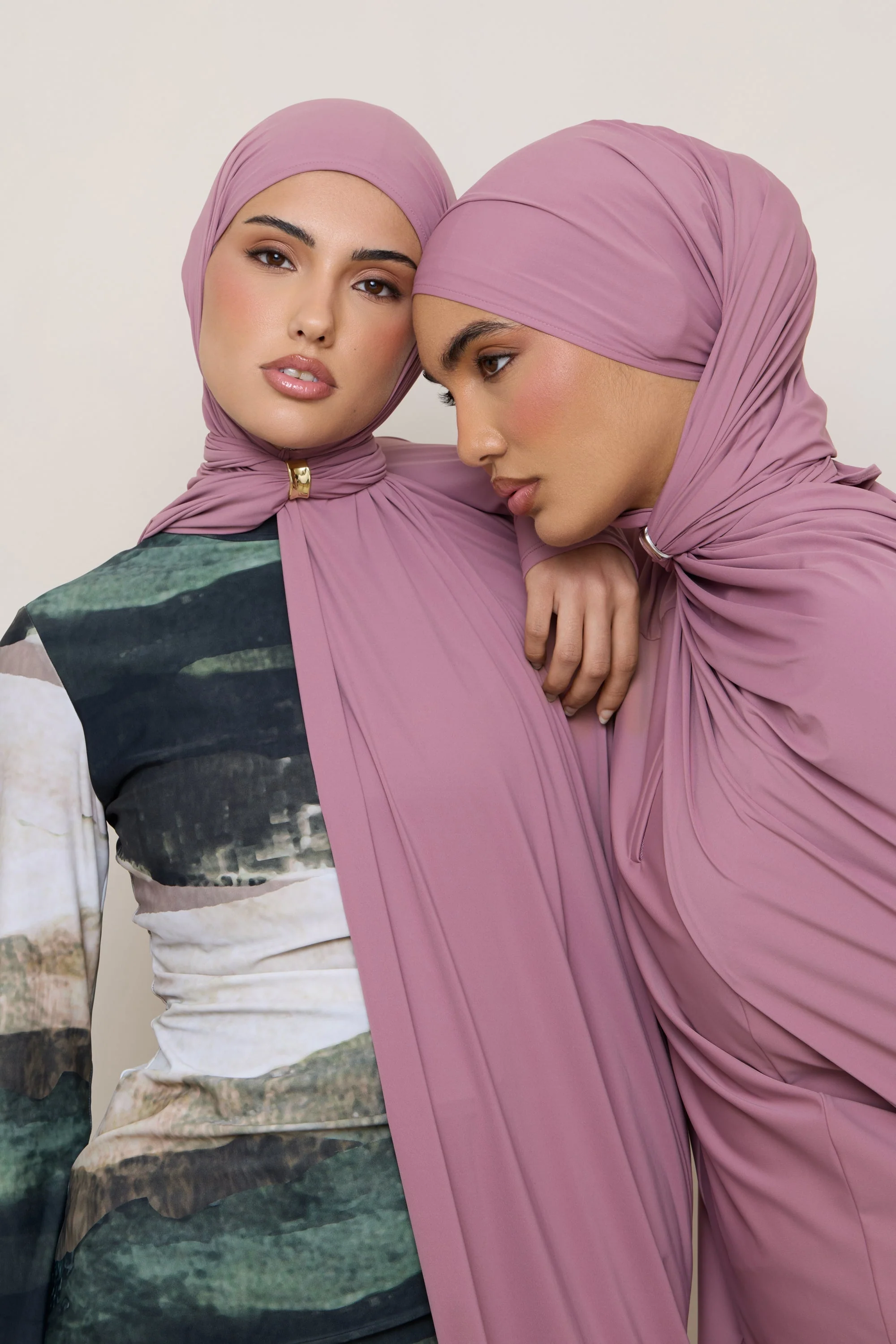 Swim Hijab & Cap Set - Wistful Mauve - Image 9