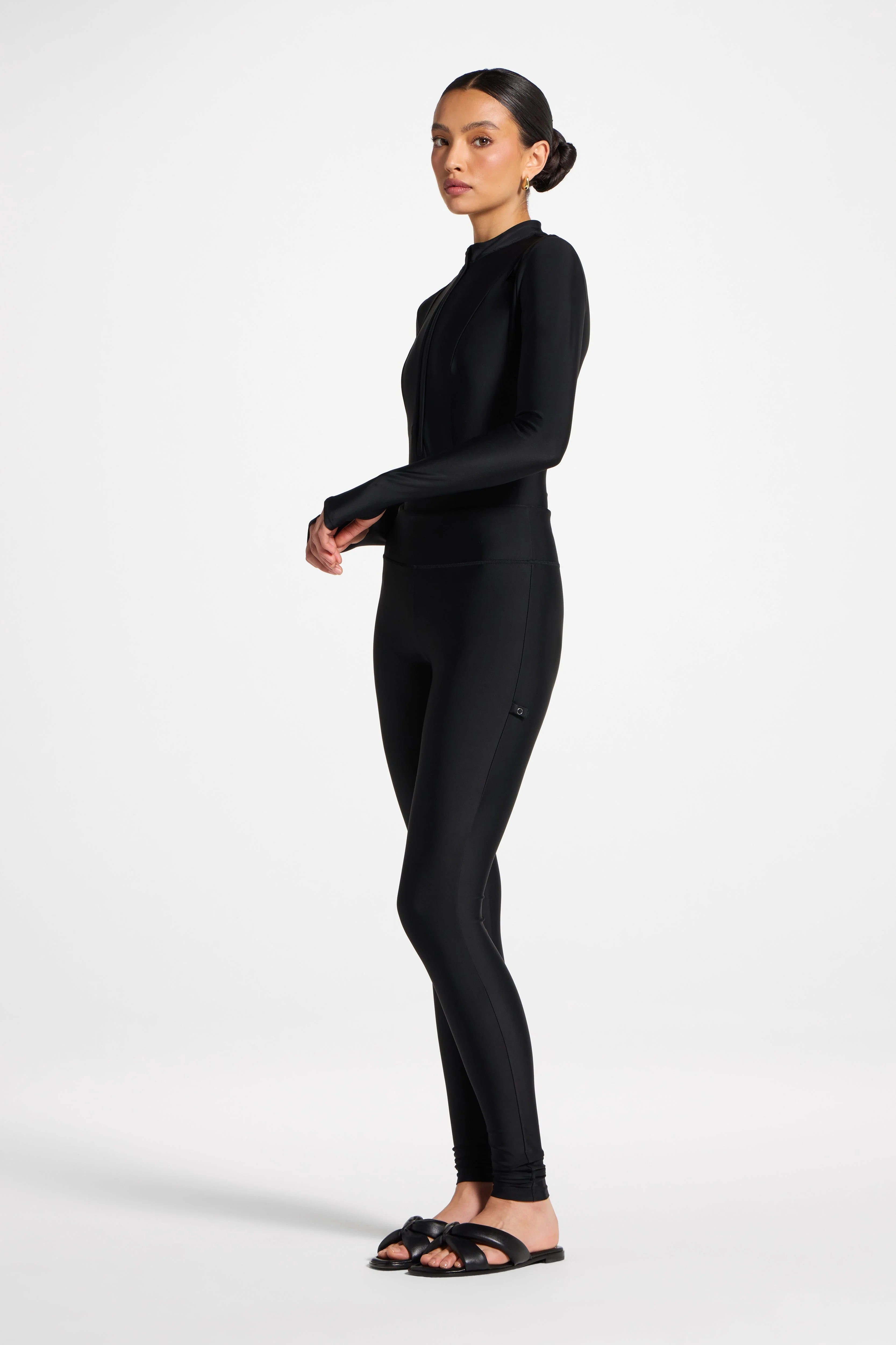 Swim Leggings - Black - Image 4