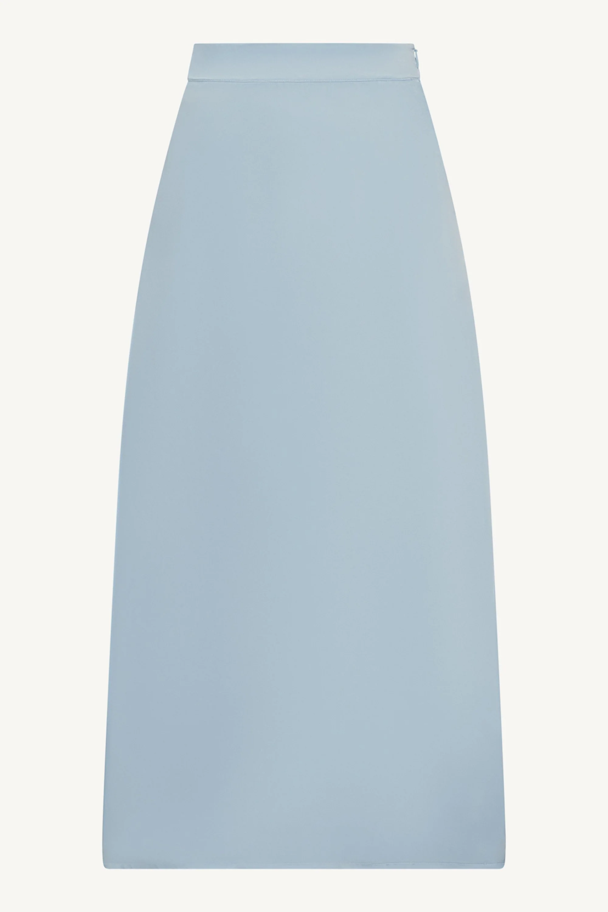 Tencel Silk A-Line Maxi Skirt - Pastel Blue - Image 7
