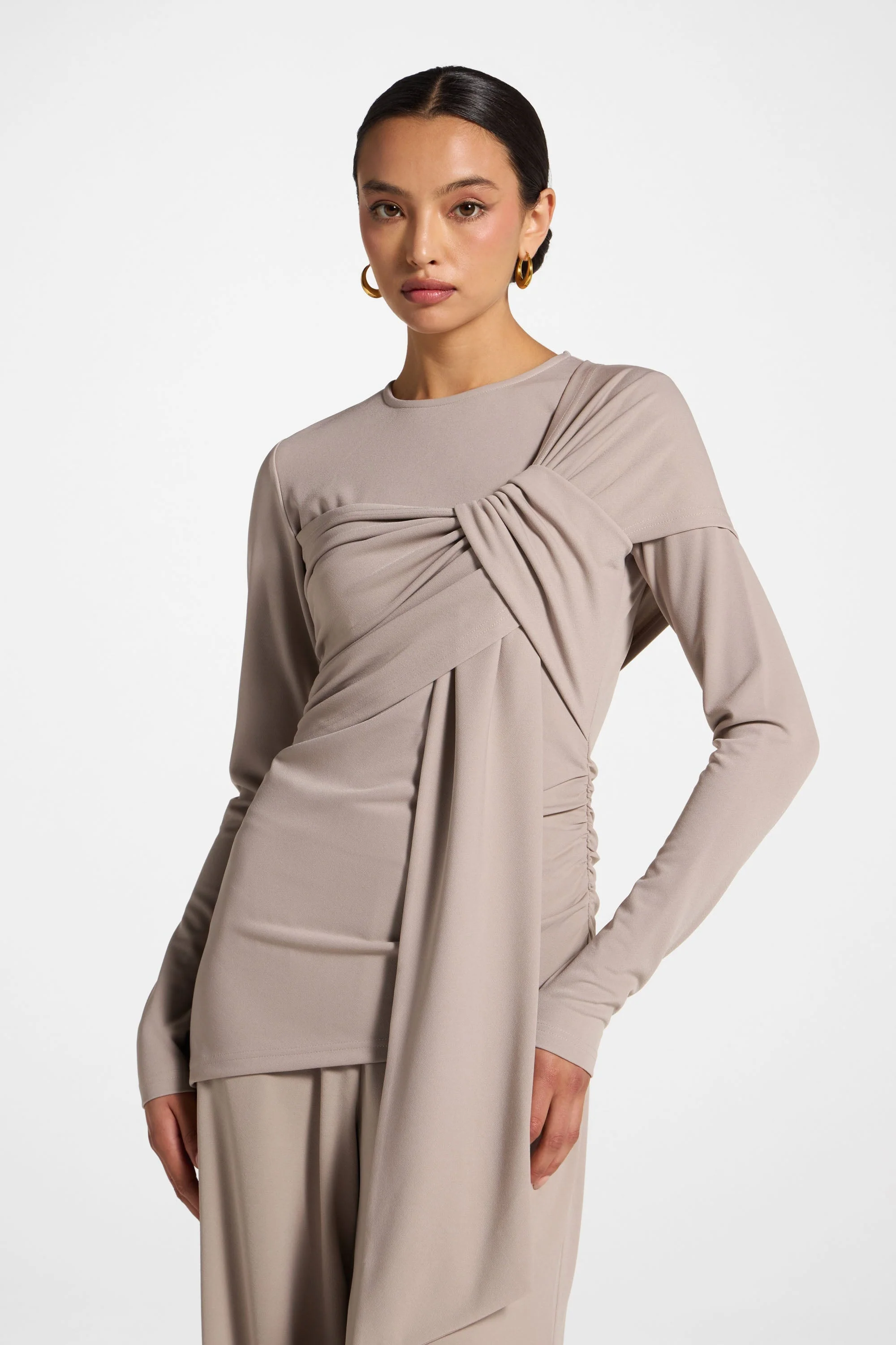 Tencel Wrap Top - Moonrock