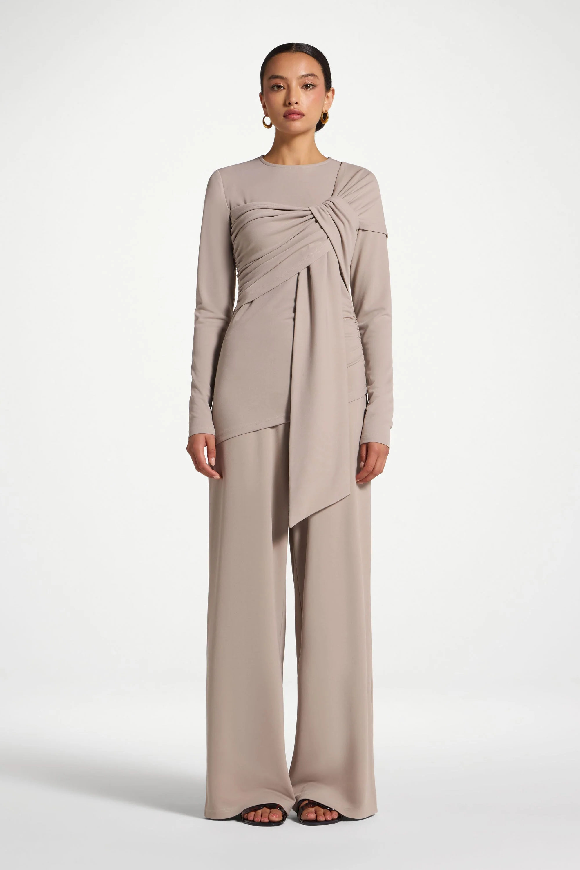 Tencel Wrap Top - Moonrock - Image 2
