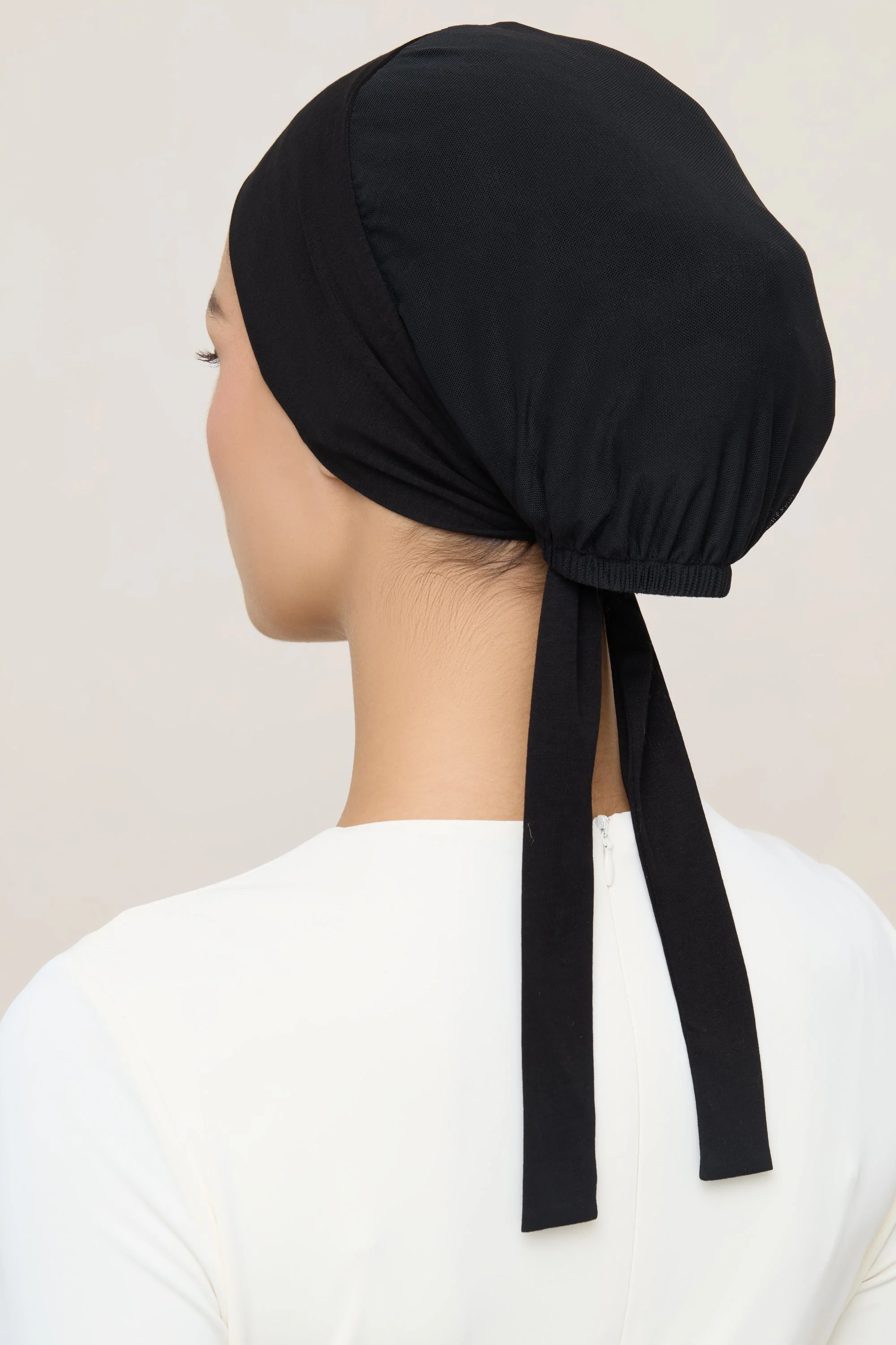 Tie Back Mesh Undercap - Black - Image 4
