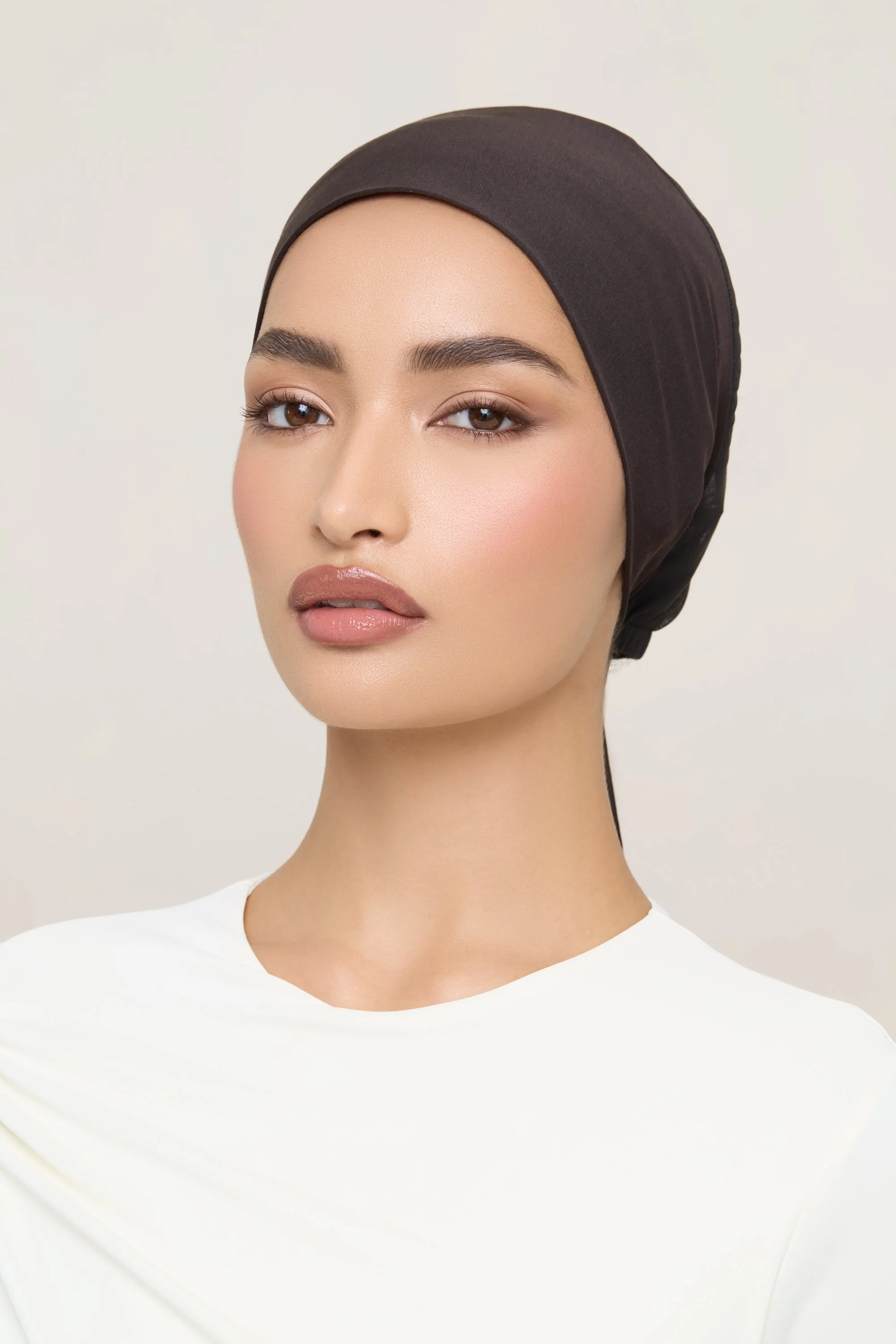 Tie Back Mesh Undercap - Chocolate - Image 5