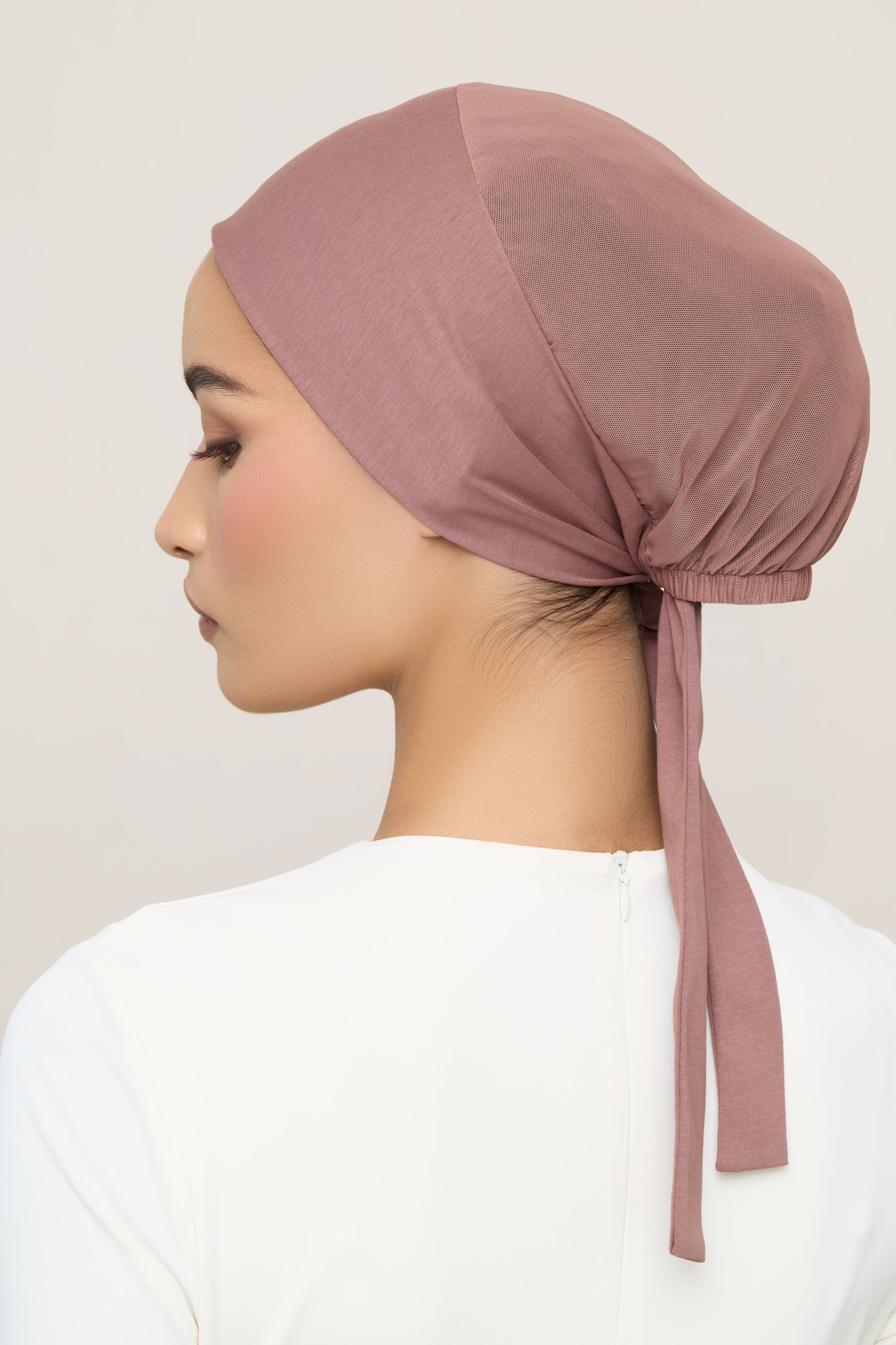 Tie Back Mesh Undercap - Nutmeg