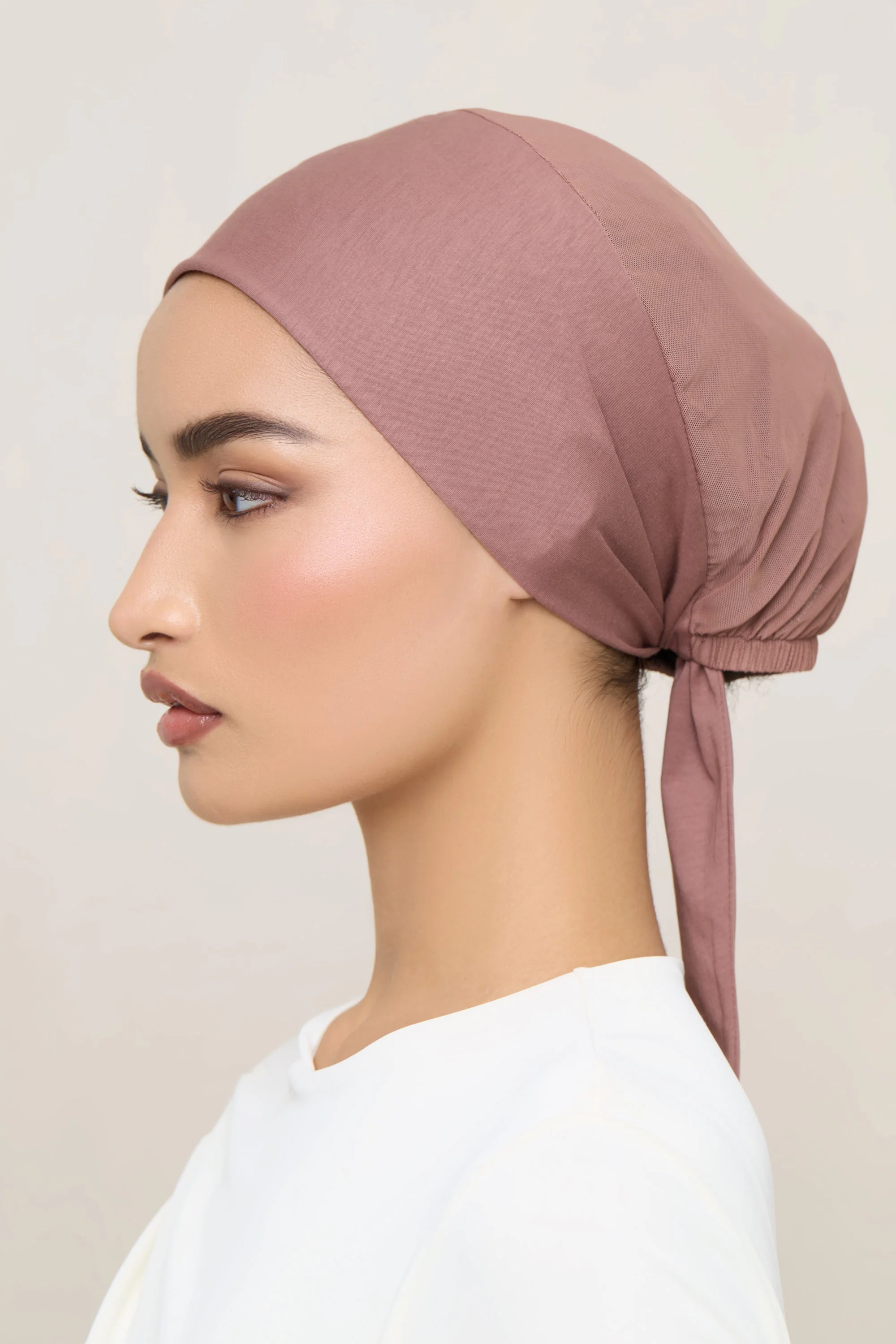 Tie Back Mesh Undercap - Nutmeg - Image 3