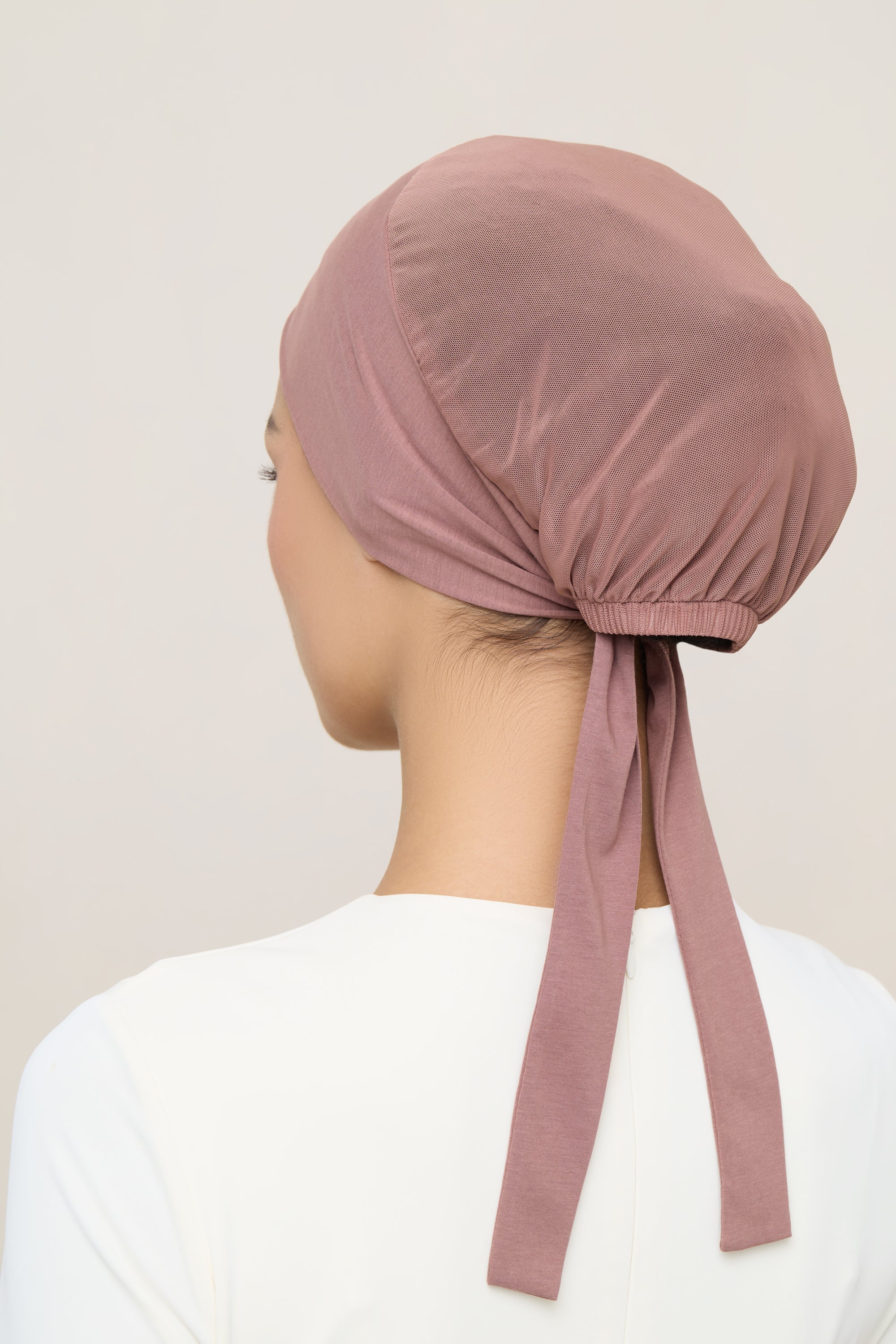 Tie Back Mesh Undercap - Nutmeg - Image 7