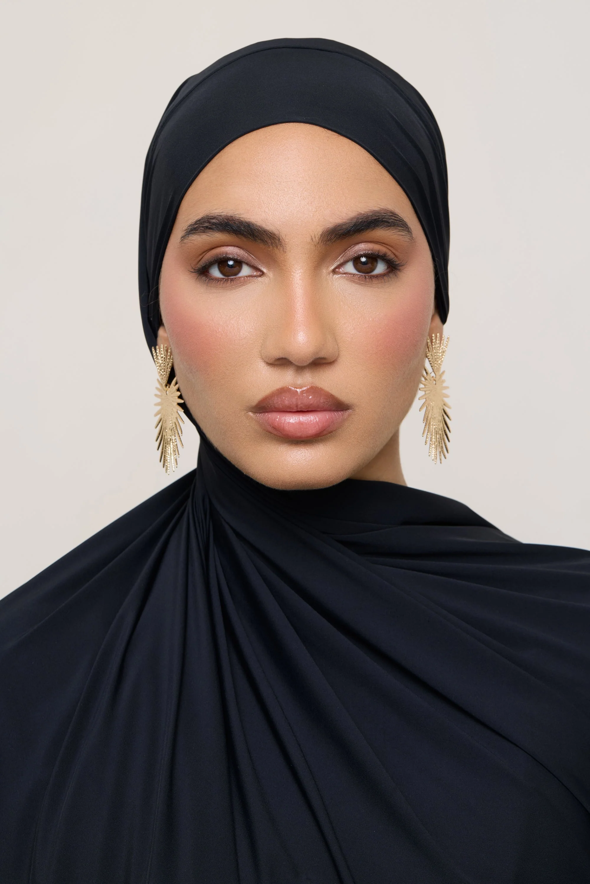 Tie Back Swim Hijab - Black - Image 4