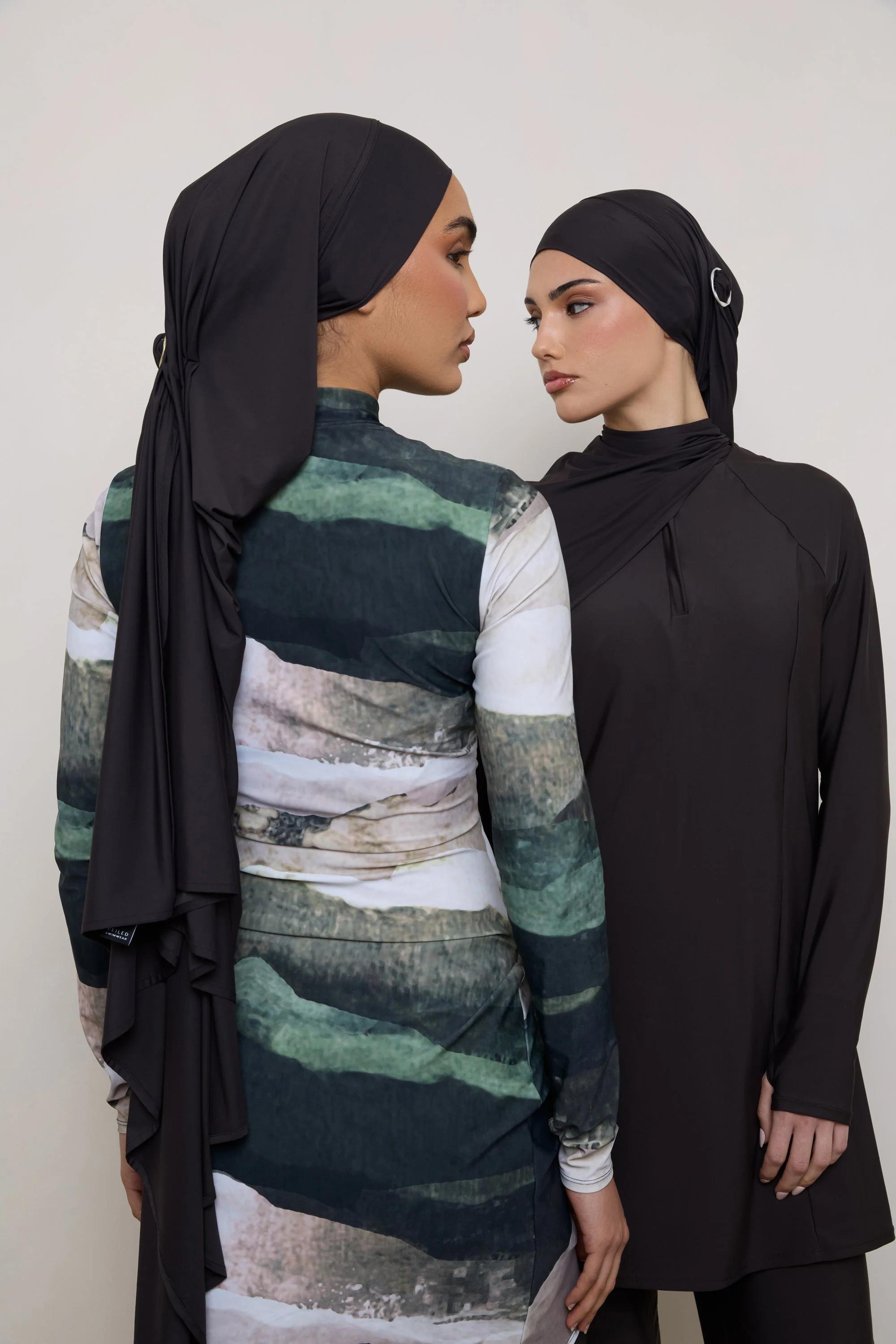 Tie Back Swim Hijab - Cove - Image 7