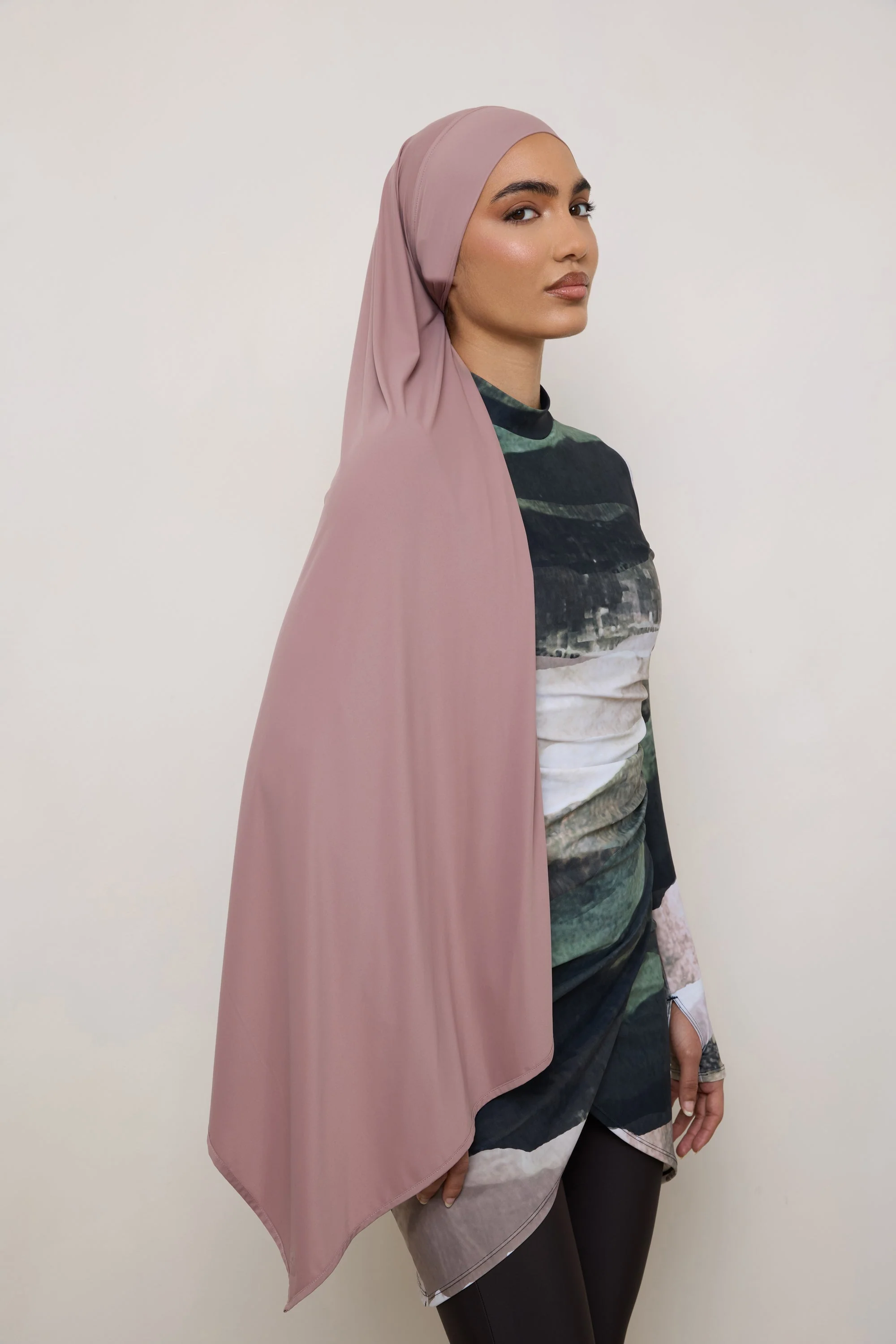 Tie Back Swim Hijab - Dusky Reef - Image 2
