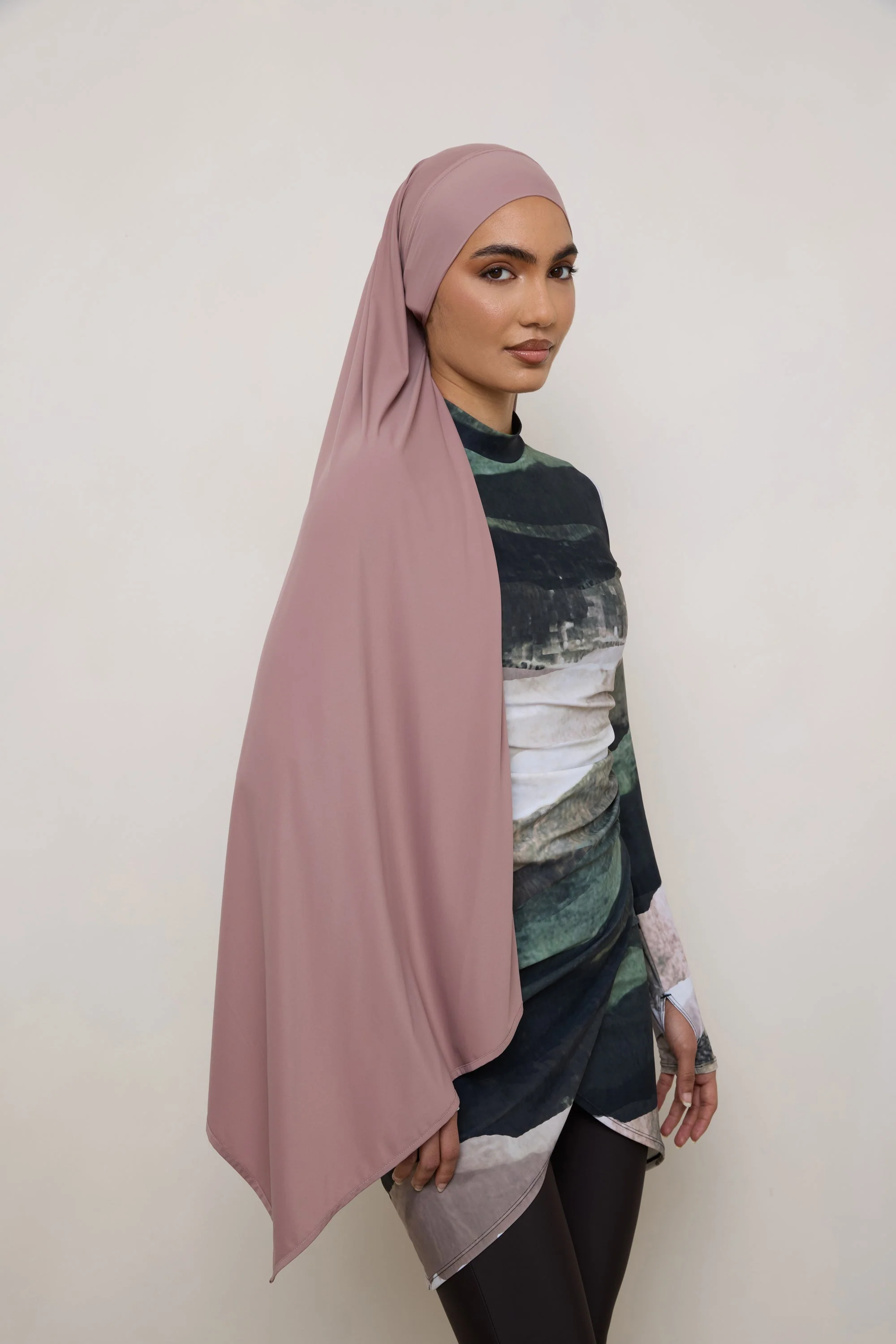 Tie Back Swim Hijab - Dusky Reef - Image 6