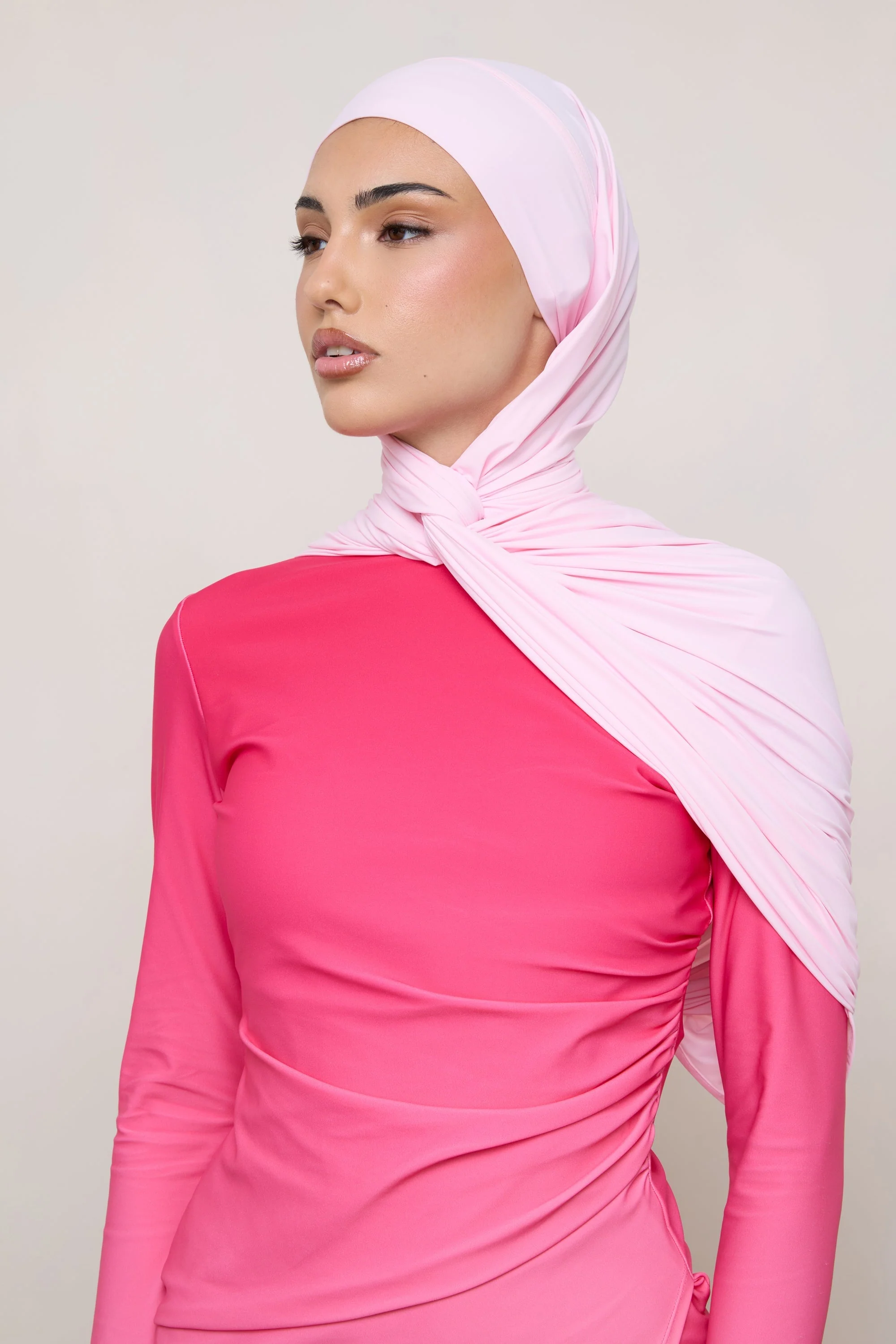 Tie Back Swim Hijab - Sunkissed - Image 7