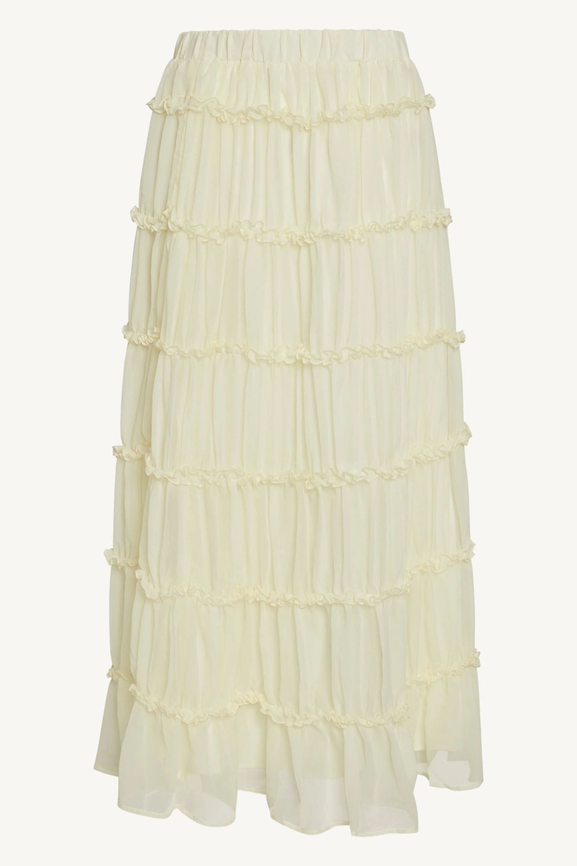Tiered Maxi Skirt - Off White
