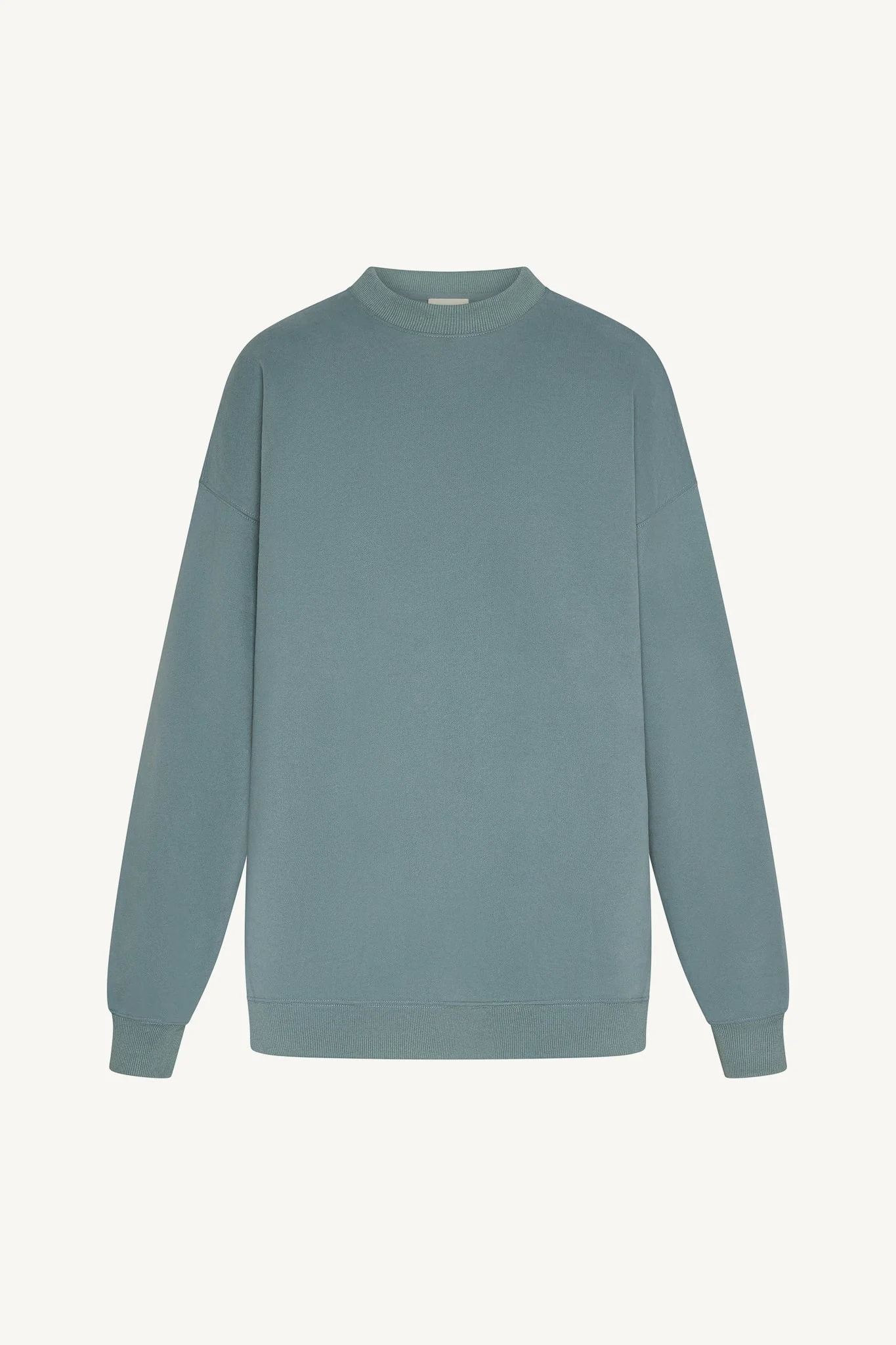 Unisex Mock Neck Sweatshirt - Steel Blue - Image 8