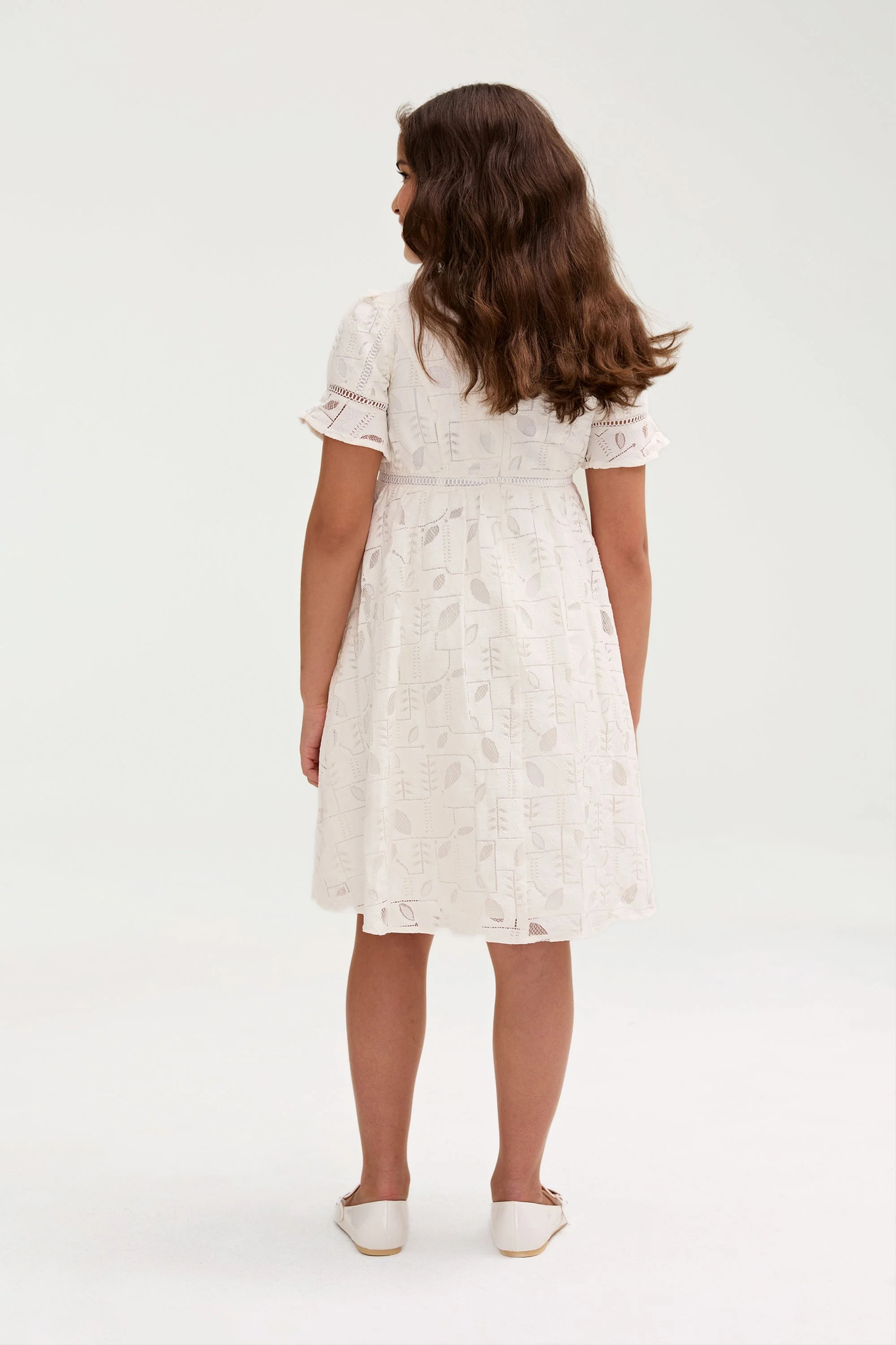 Rayaa White Lace Dress (Girls) - Image 6