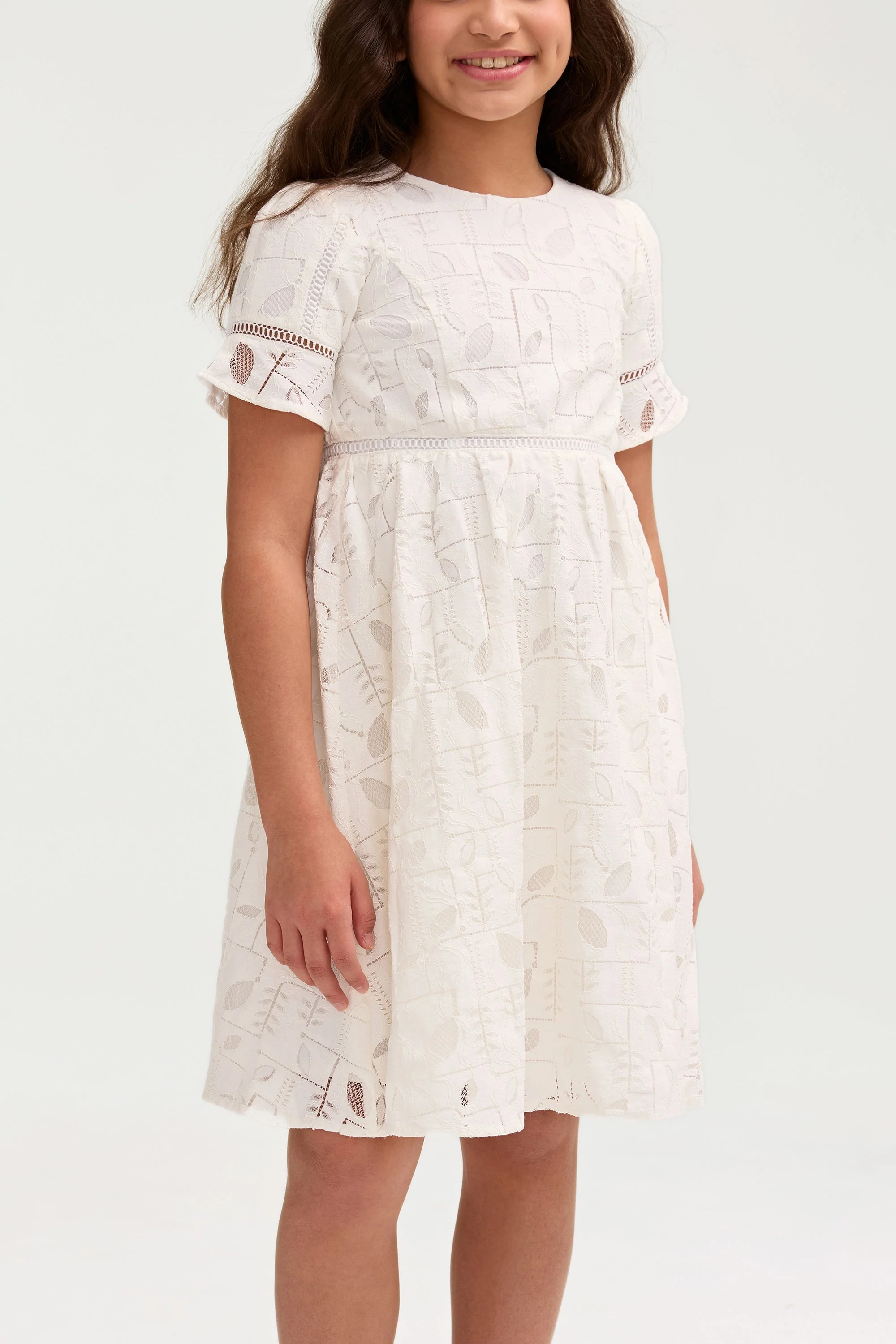 Rayaa White Lace Dress (Girls) - Image 7