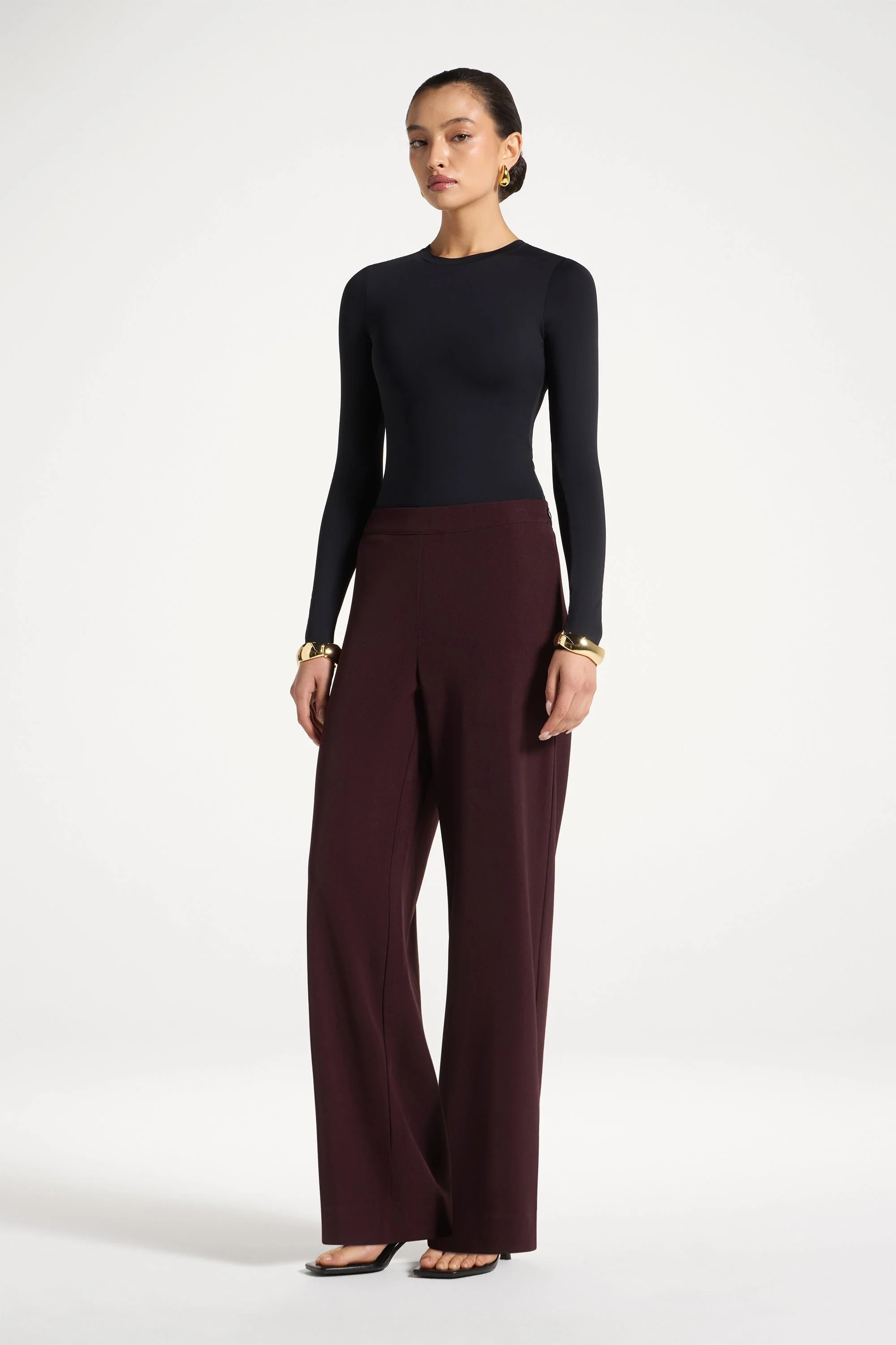Wide Leg Pants - Chocolate Truffle - Image 4