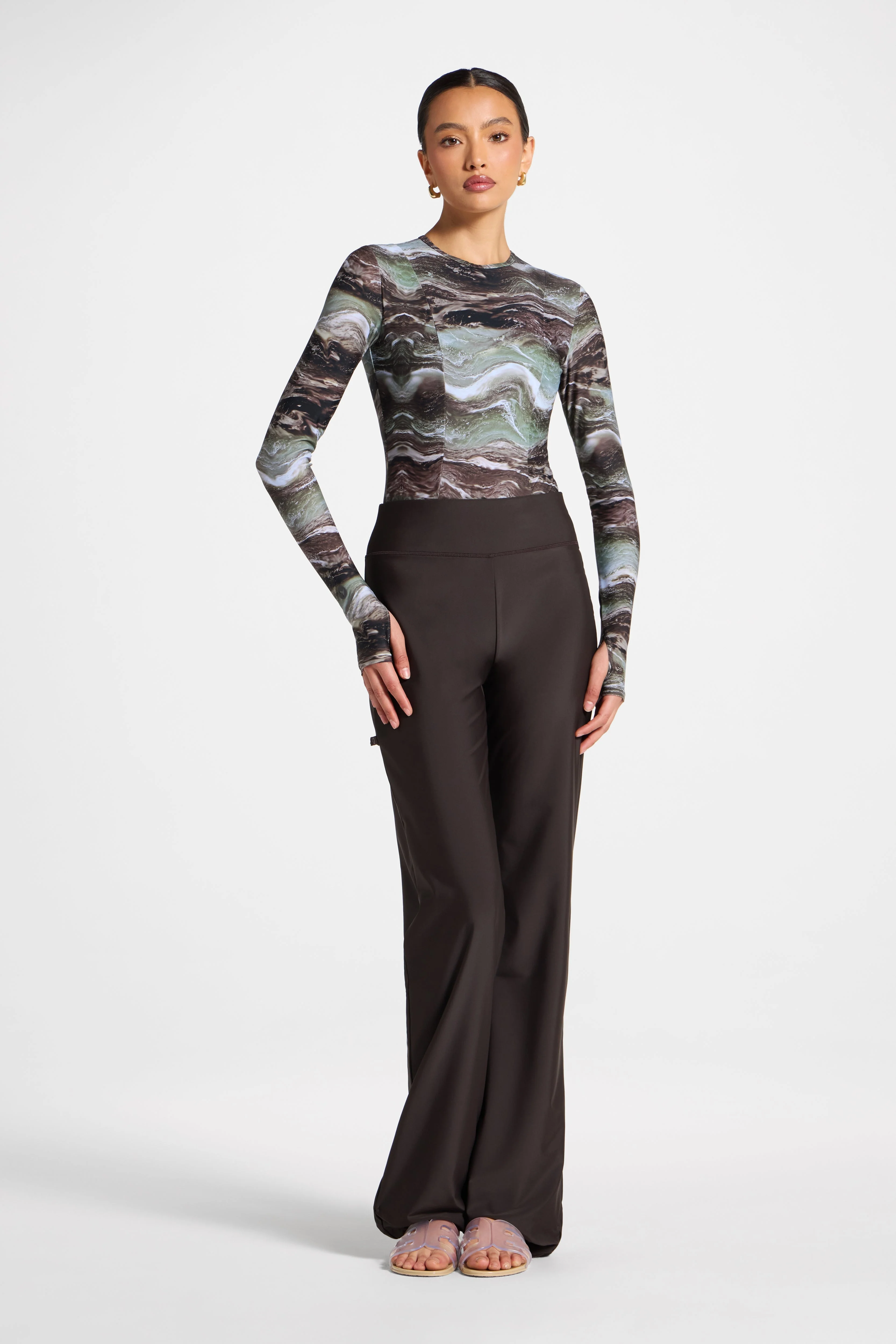 Wide Leg Swim Pants - Cove - Image 3