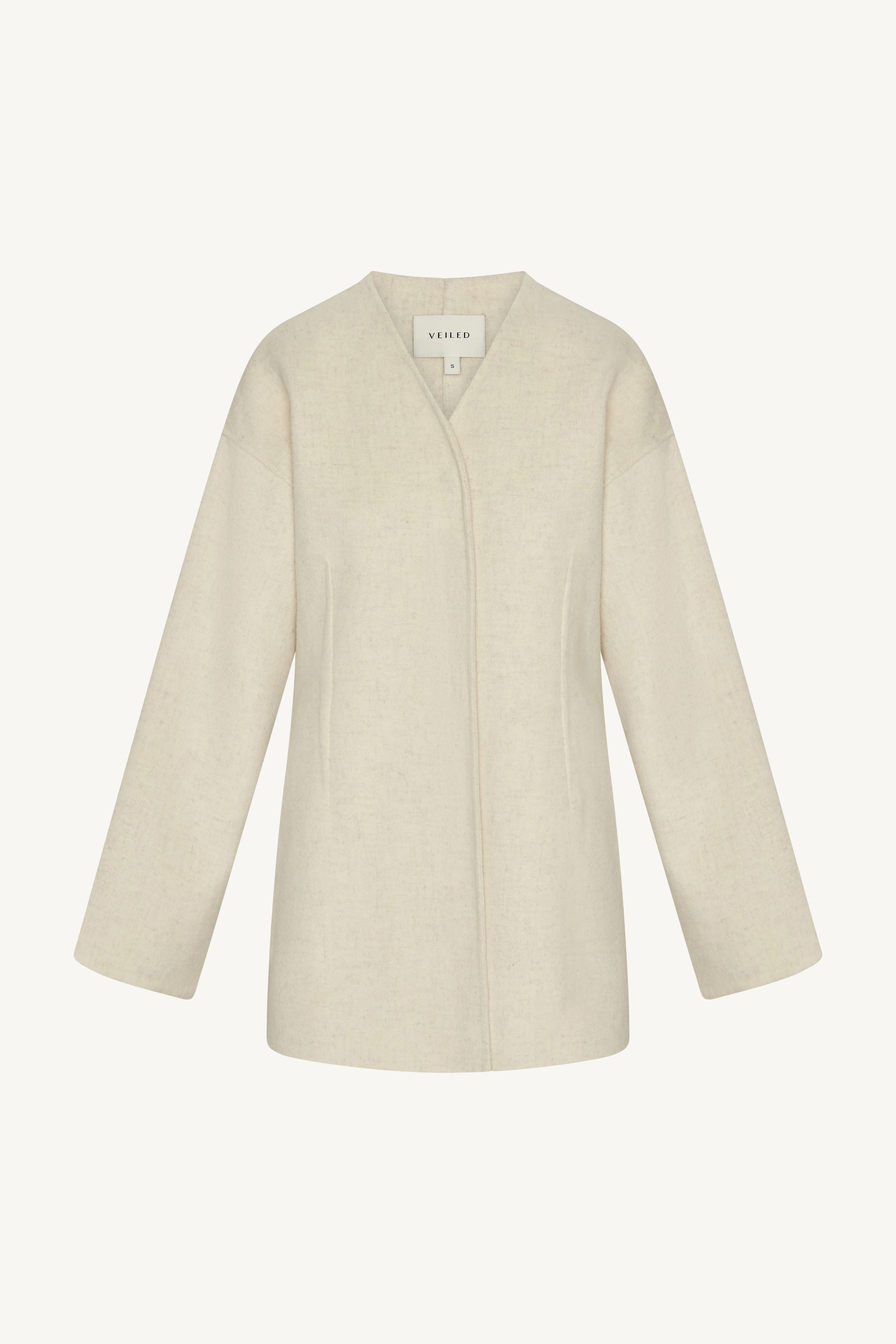 Wool Cinch Jacket - Beige - Image 9