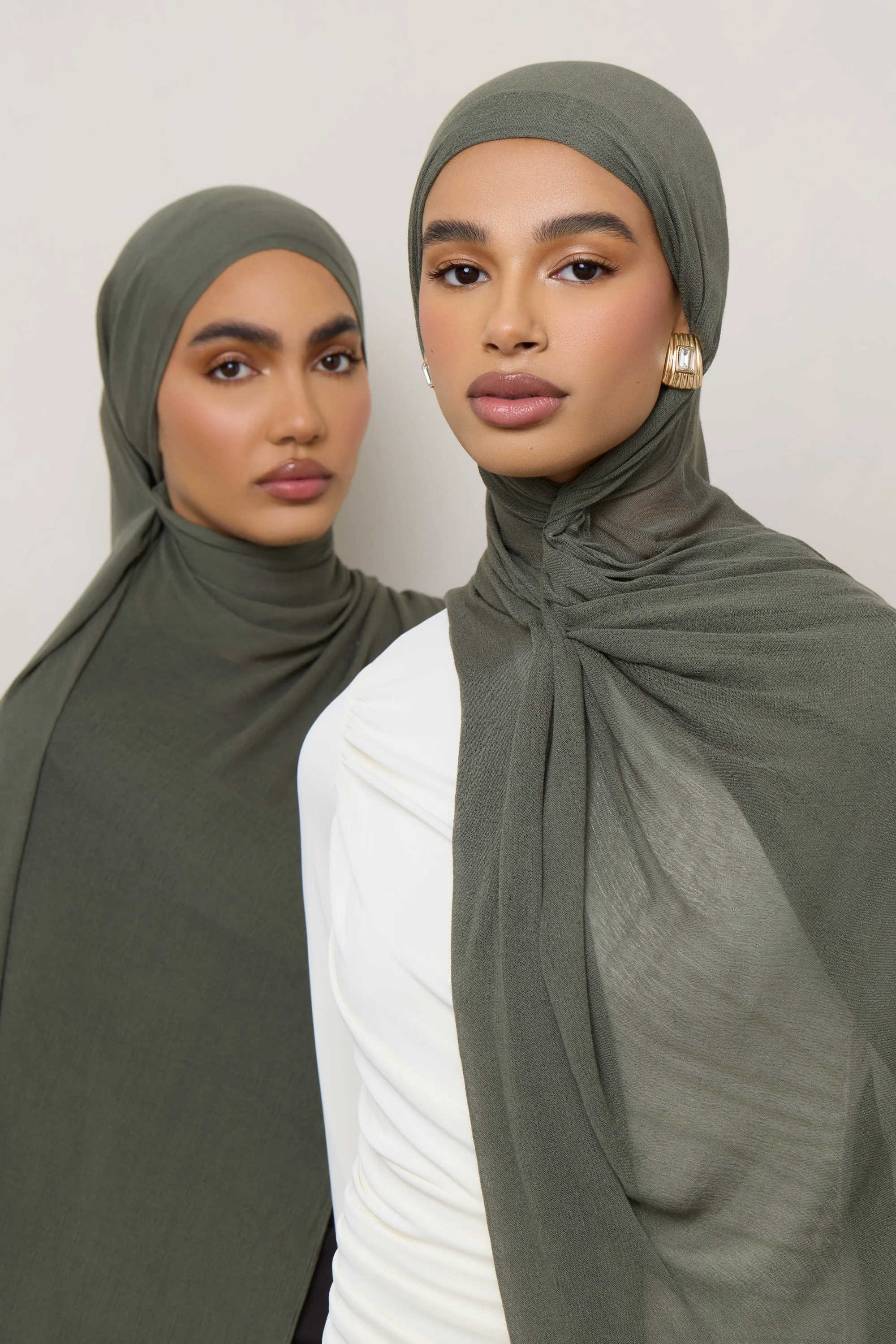Modal Crinkle Hijab - Kalamata Fringe - Image 3