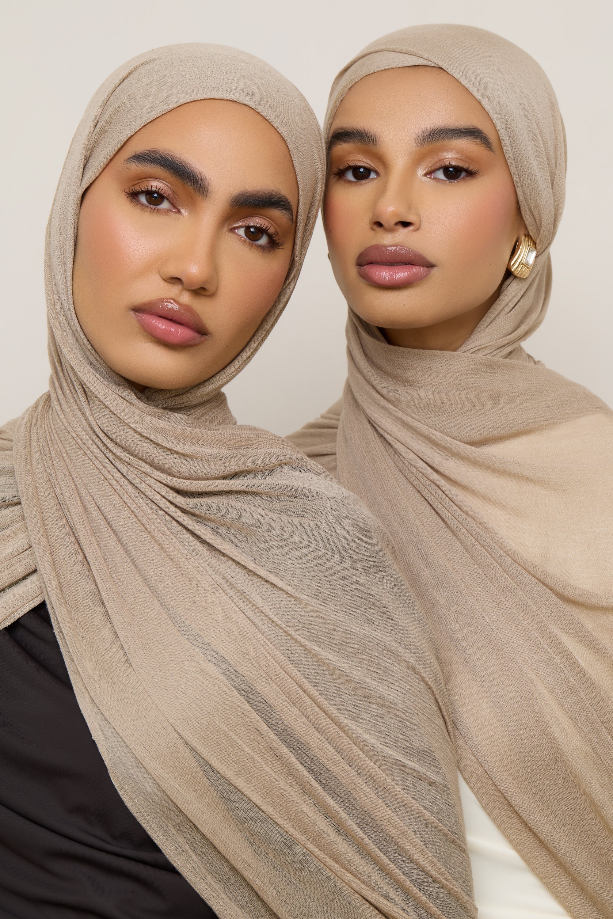 Modal Crinkle Hijab - Sand Fringe - Image 7
