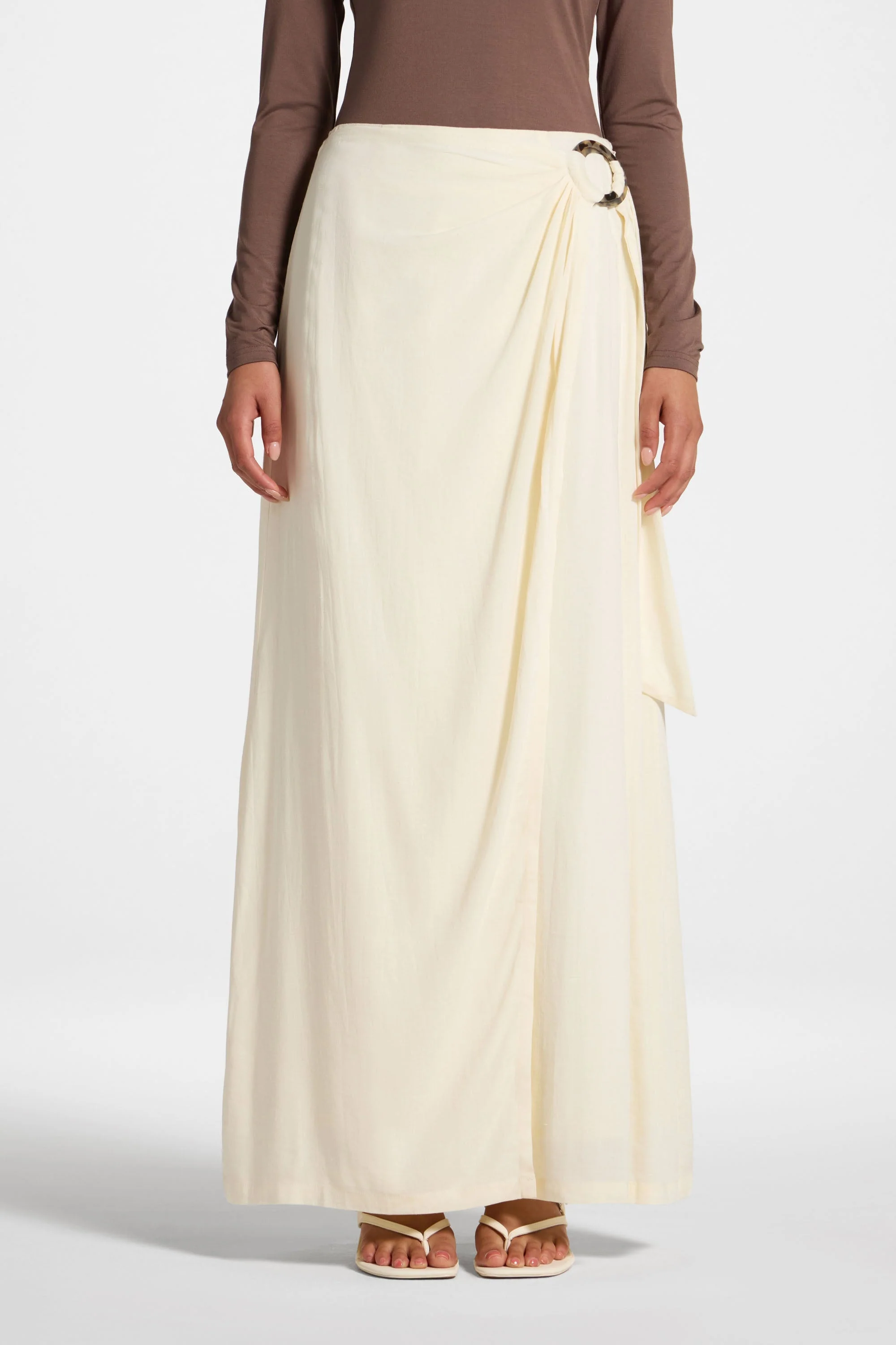 Wrap Hoop Skirt - White - Image 2