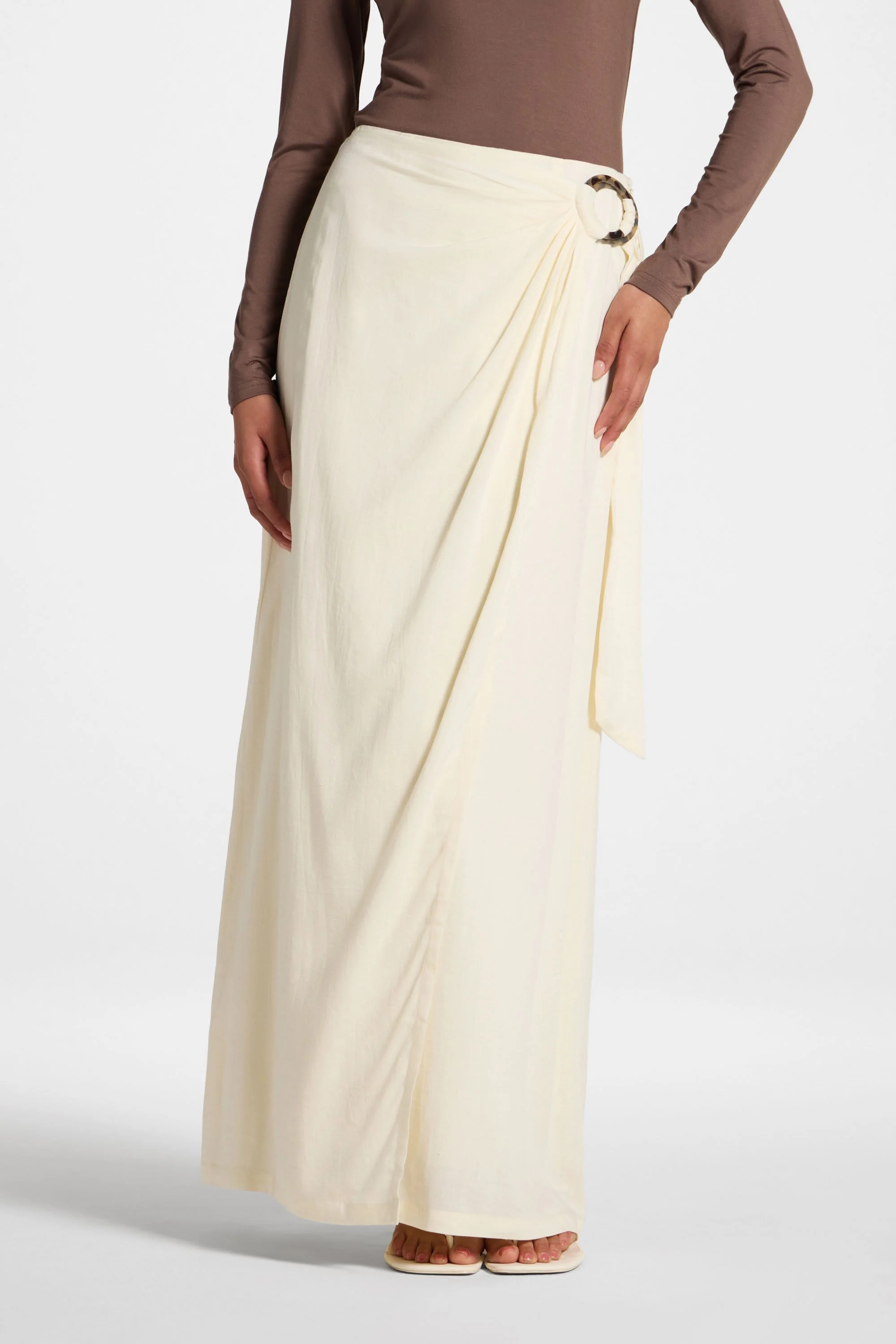 Wrap Hoop Skirt - White - Image 3