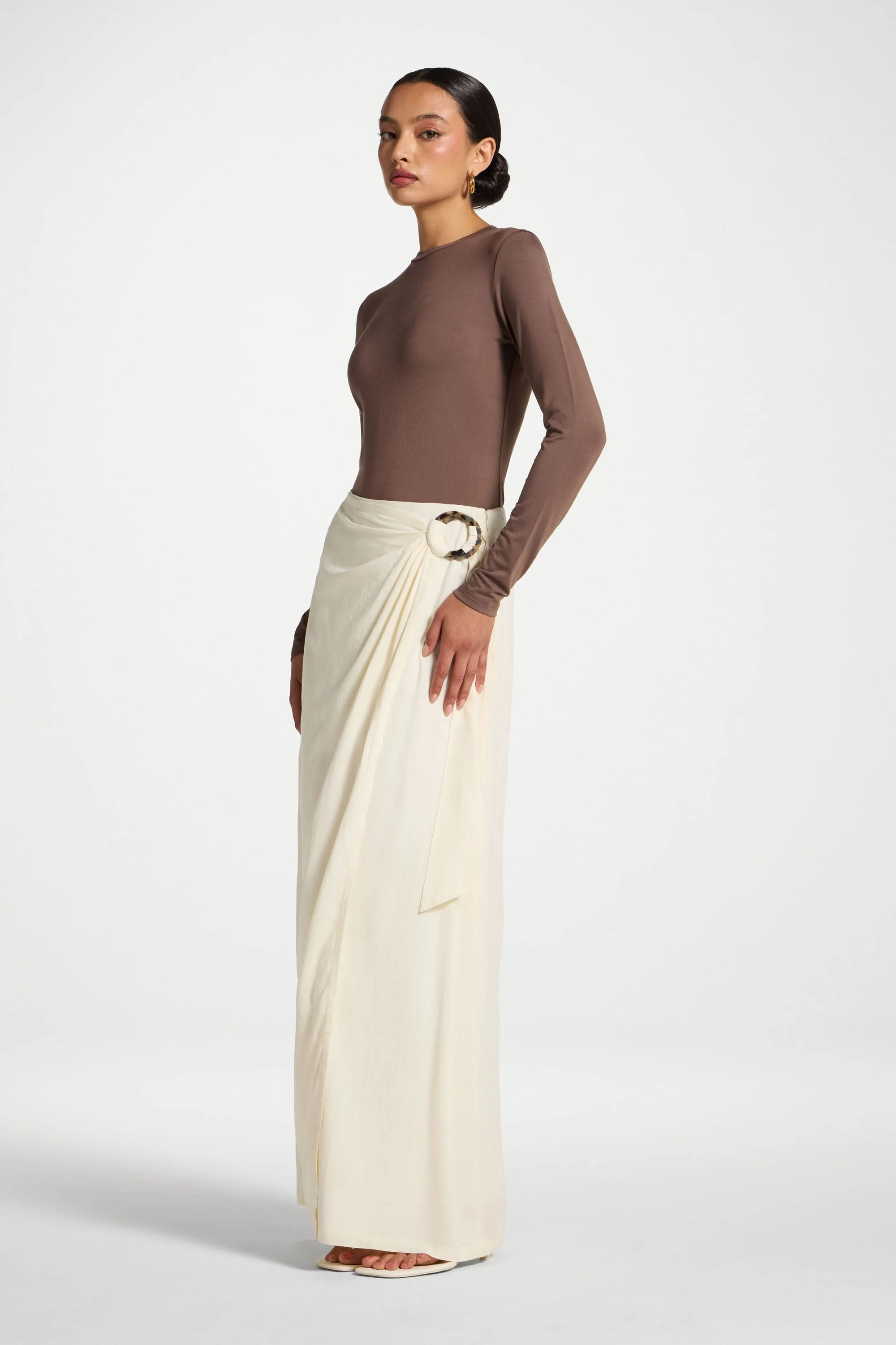 Wrap Hoop Skirt - White - Image 7