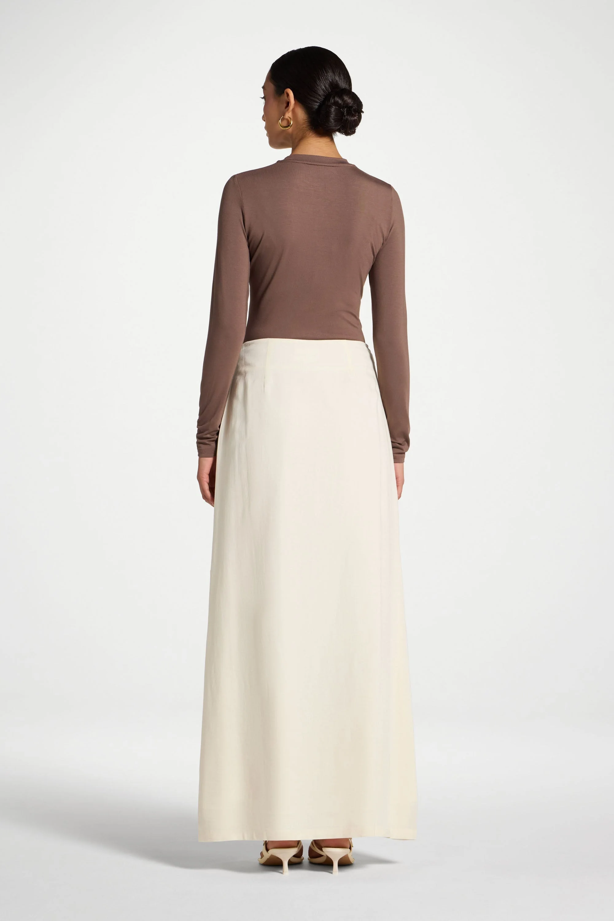 Wrap Hoop Skirt - White - Image 8