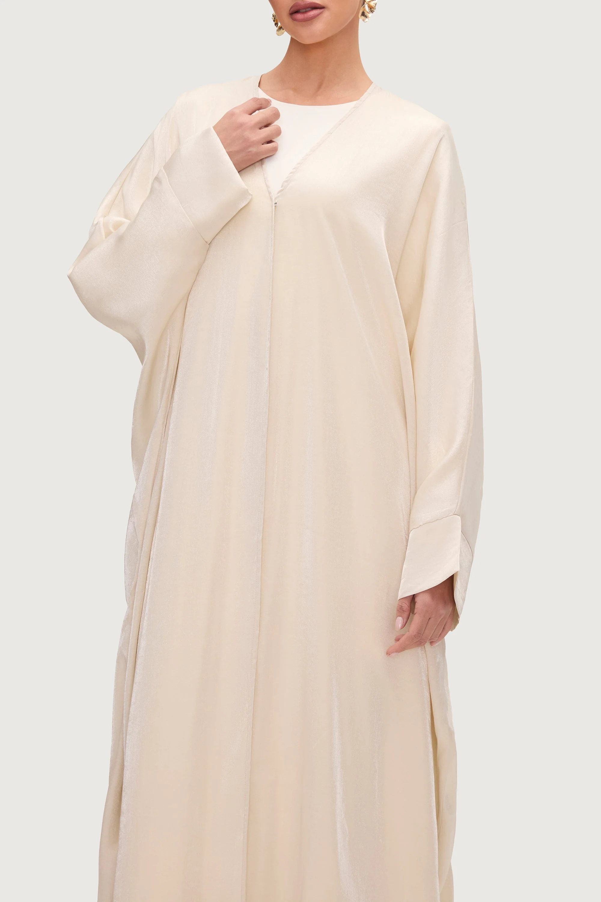 Zara Open Abaya - Moonlight - Image 3